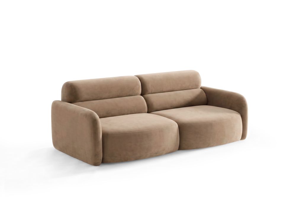 Cosmopolitan Design Sofa Malmo 3-Sitzer Samt Bluvel Beige