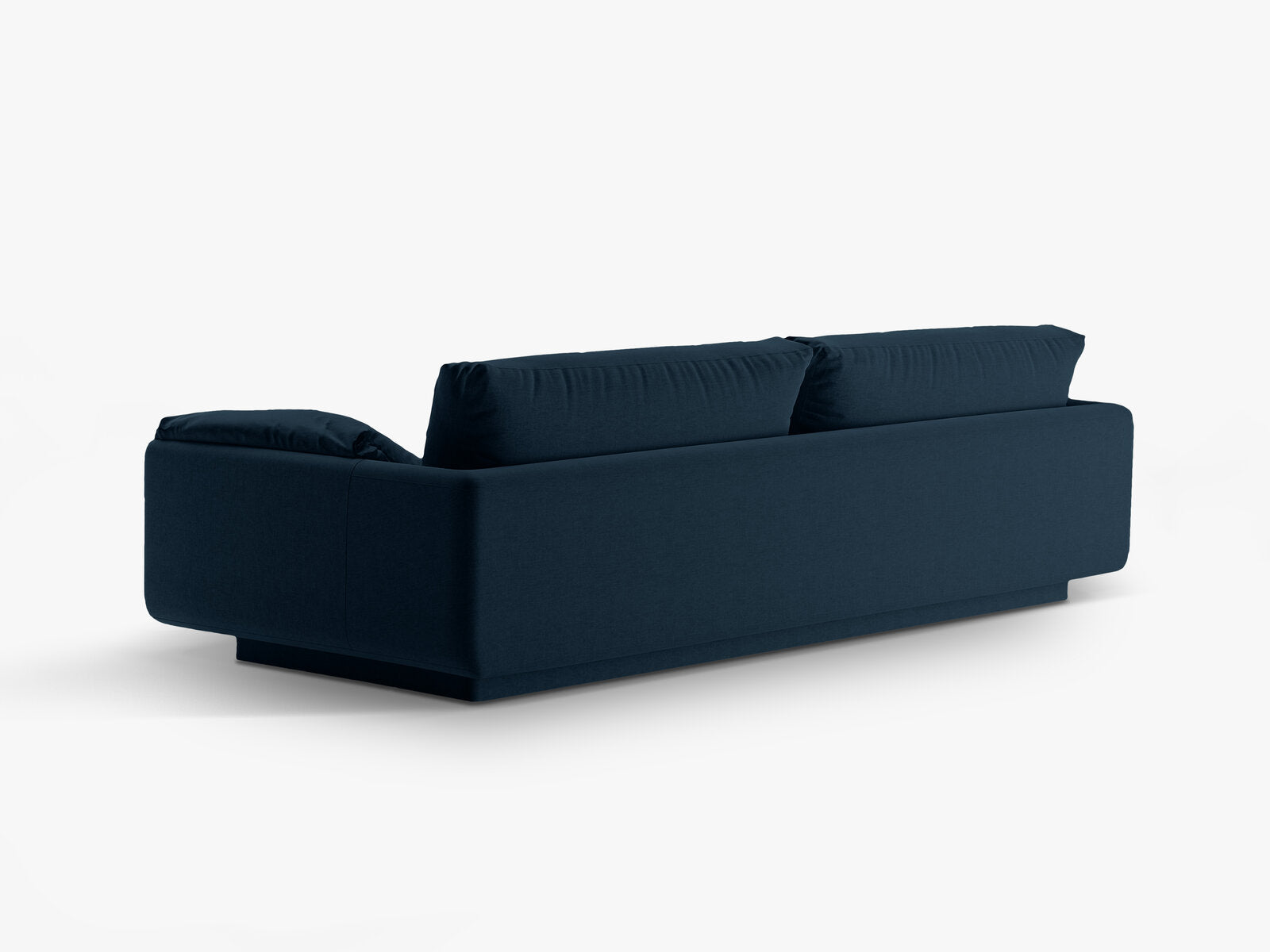 Micadoni Sofa Torino 4-Sitzer Strukturierter Stoff Marineblau