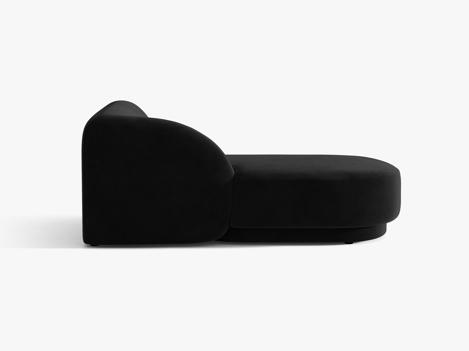 Micadoni Modul Miley 2-Sitzer Links Samt Bluvel Schwarz