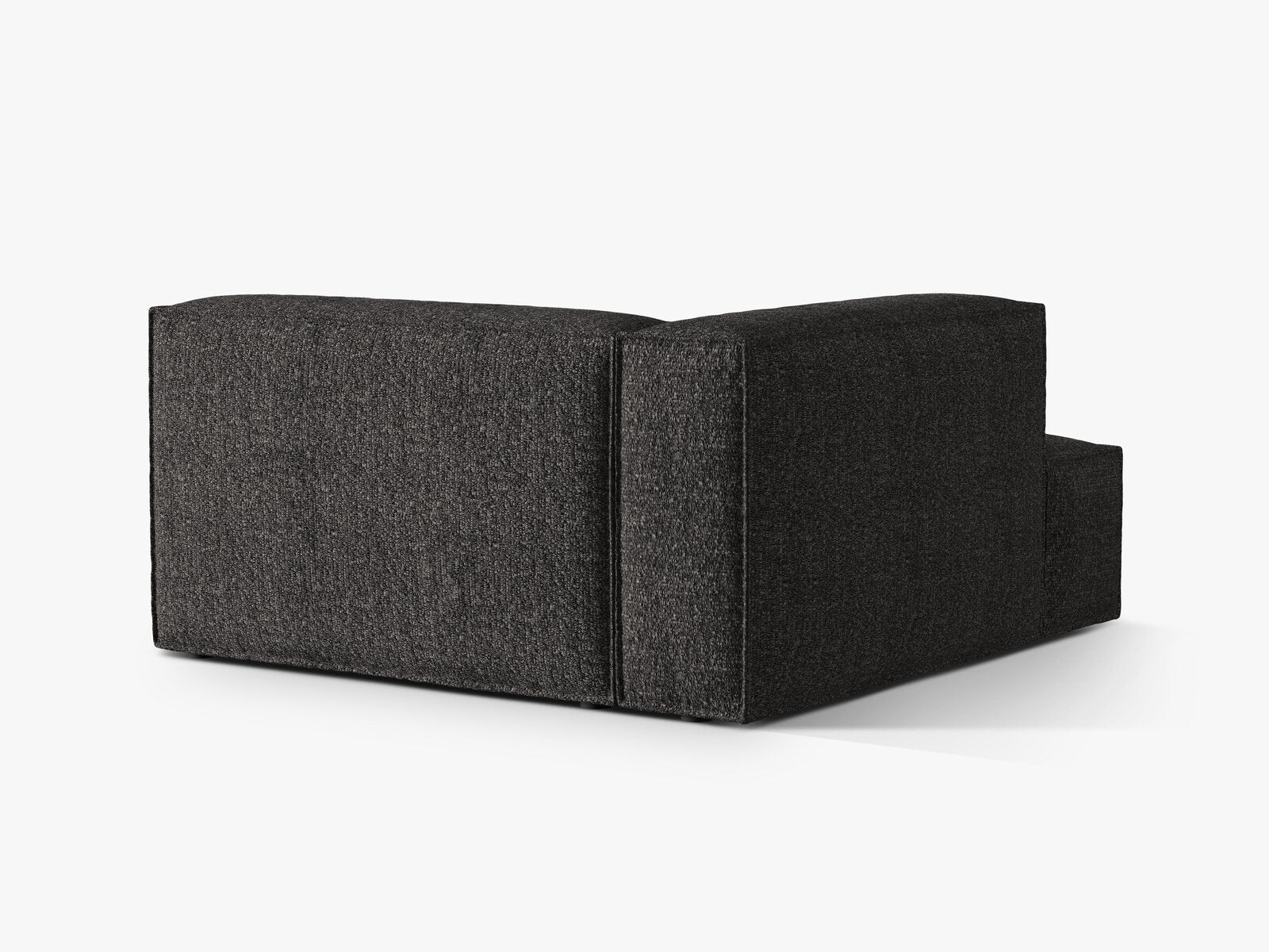 Micadoni Recamiere Nuria Groß 1-Sitzer Links Boucle Anthrazit