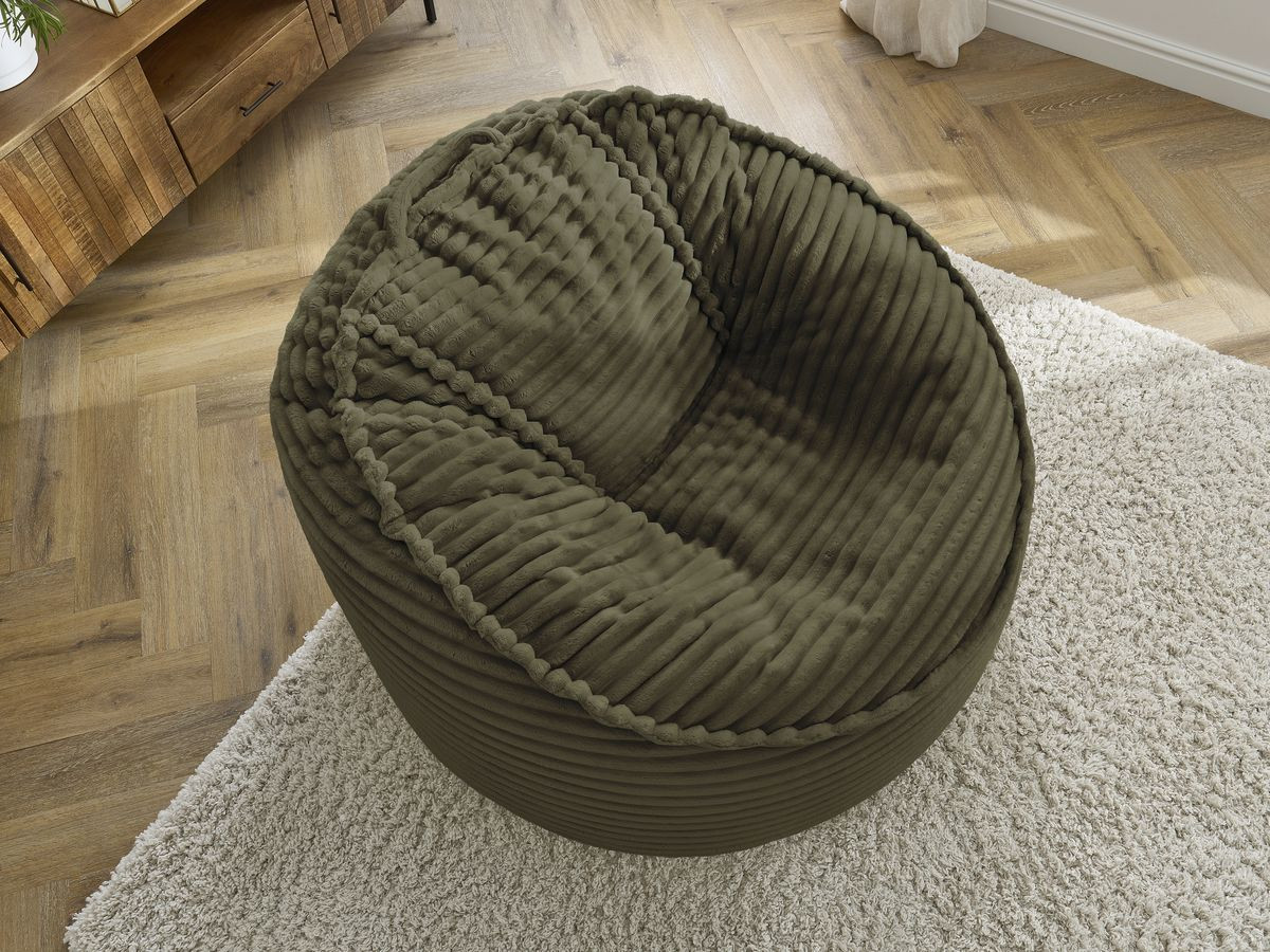 Bobochic Socrate Pouf Breitcord weich Grün