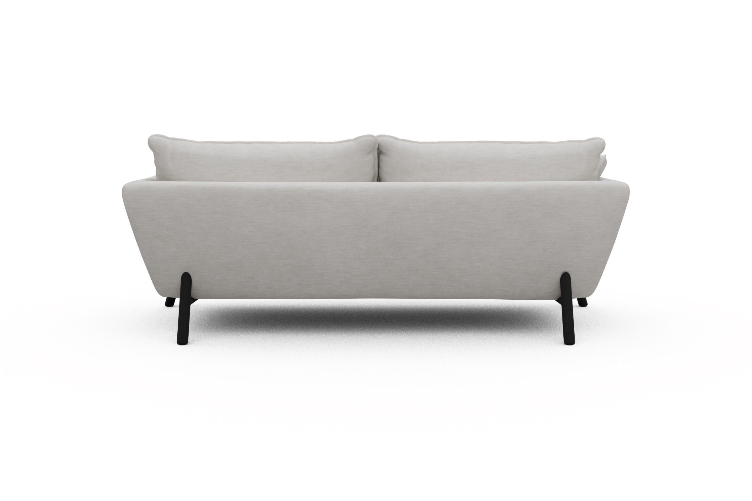 Sofa Emil PREMIUM 3-Sitzer Beinfarbe Eiche Schwarz Vivus-Dusty-Off-White