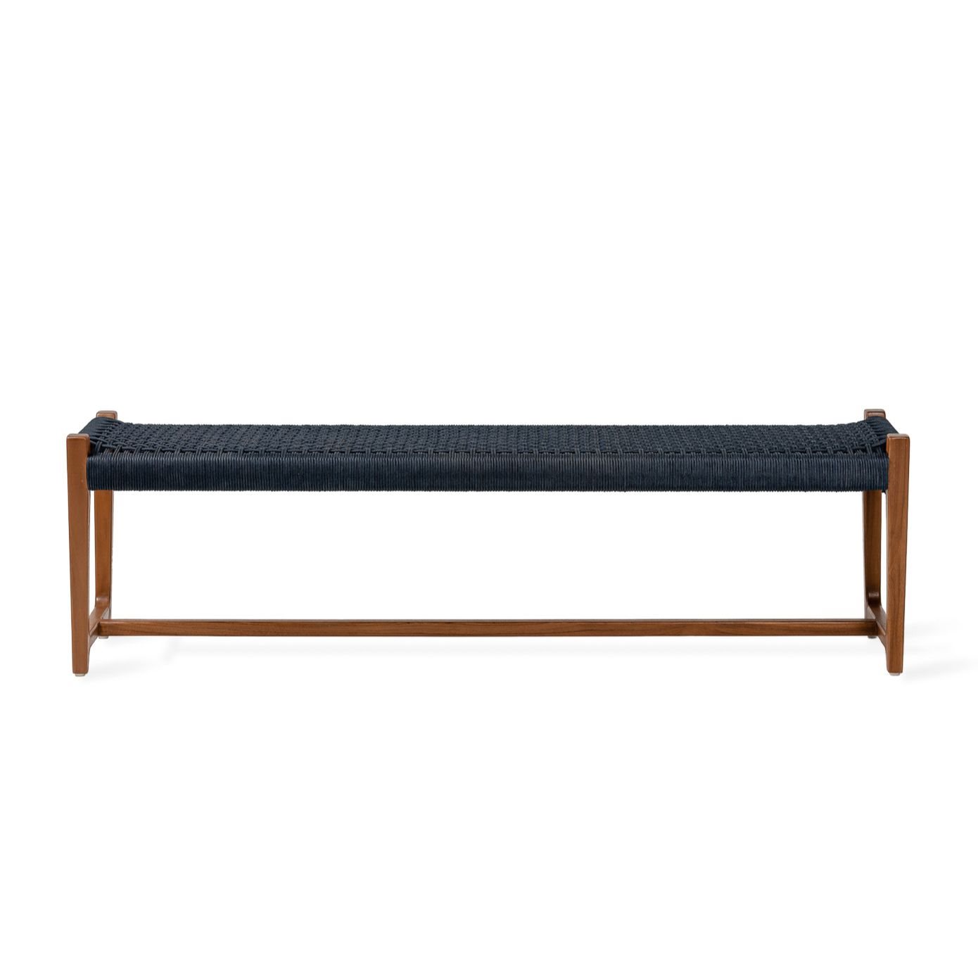 Jesper Home Outdoor-Bank Kuwana Indigo-Weave Gestell Bernstein 160cm moebelfaktor