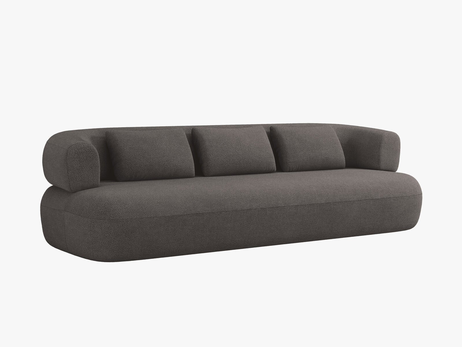 Micadoni Sofa Jenny 4-Sitzer Boucle Now or Never Grau