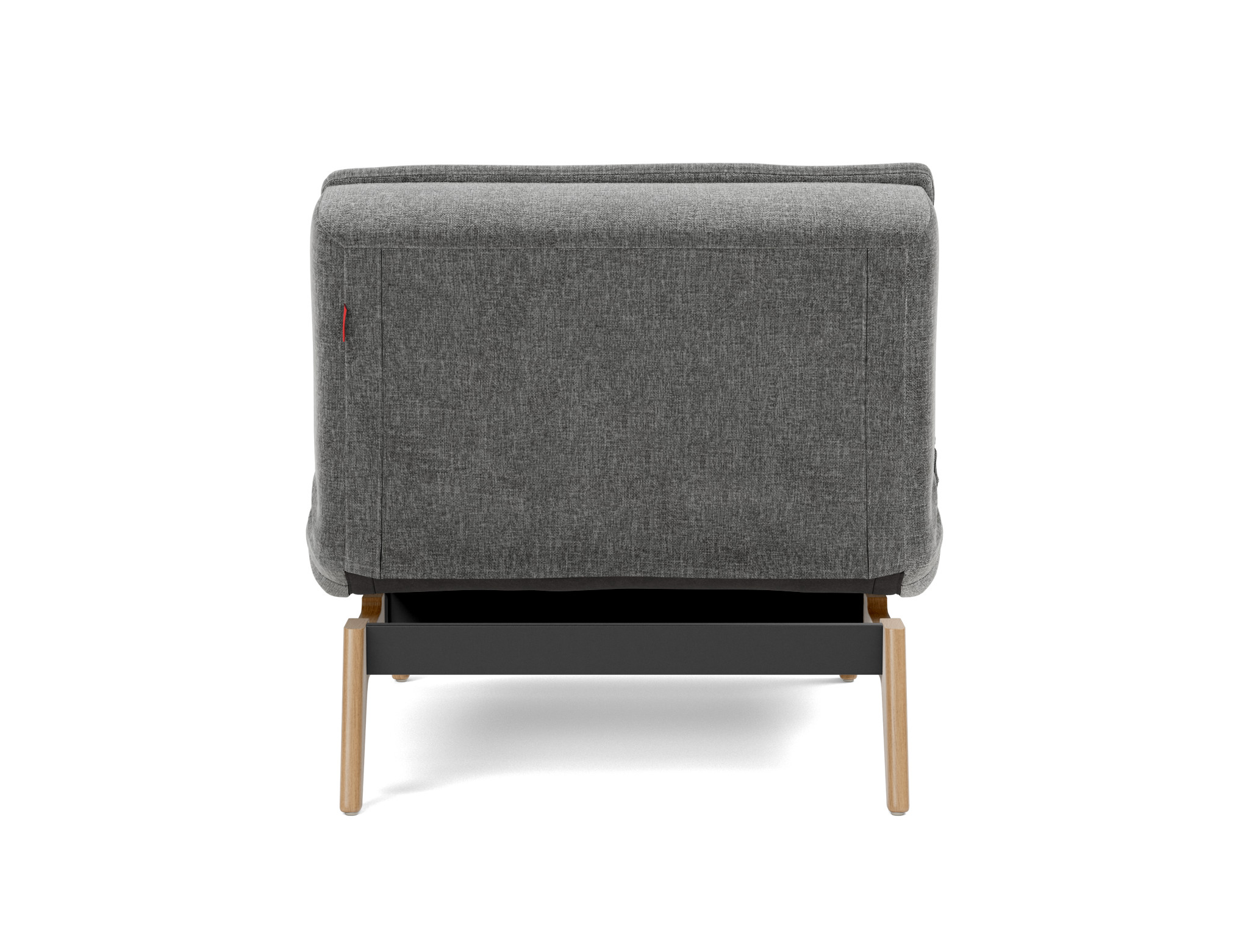 Sessel Dublexo Strukturierter Stoff Twist 563-Charcoal Beine Eiche