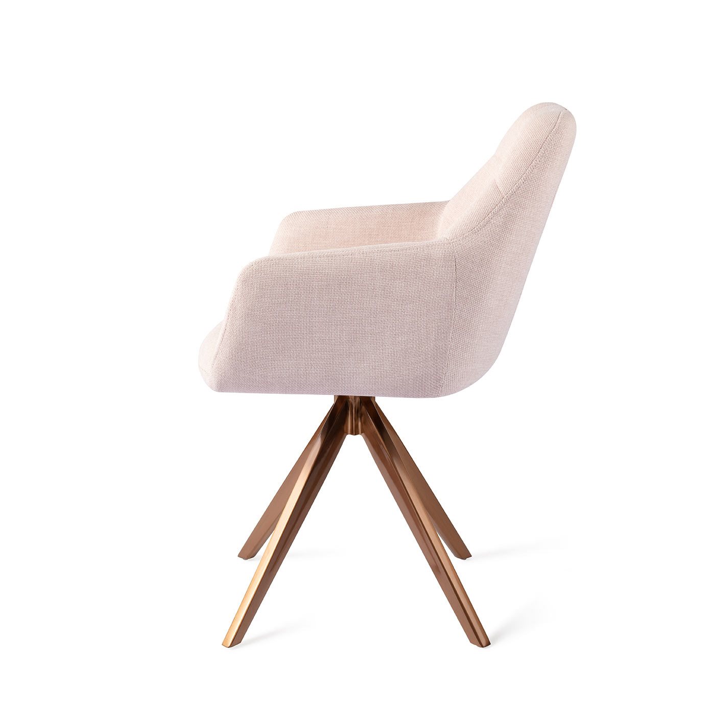 Jesper Home Esszimmerstuhl Noto Petal-Pink Turn Rosa