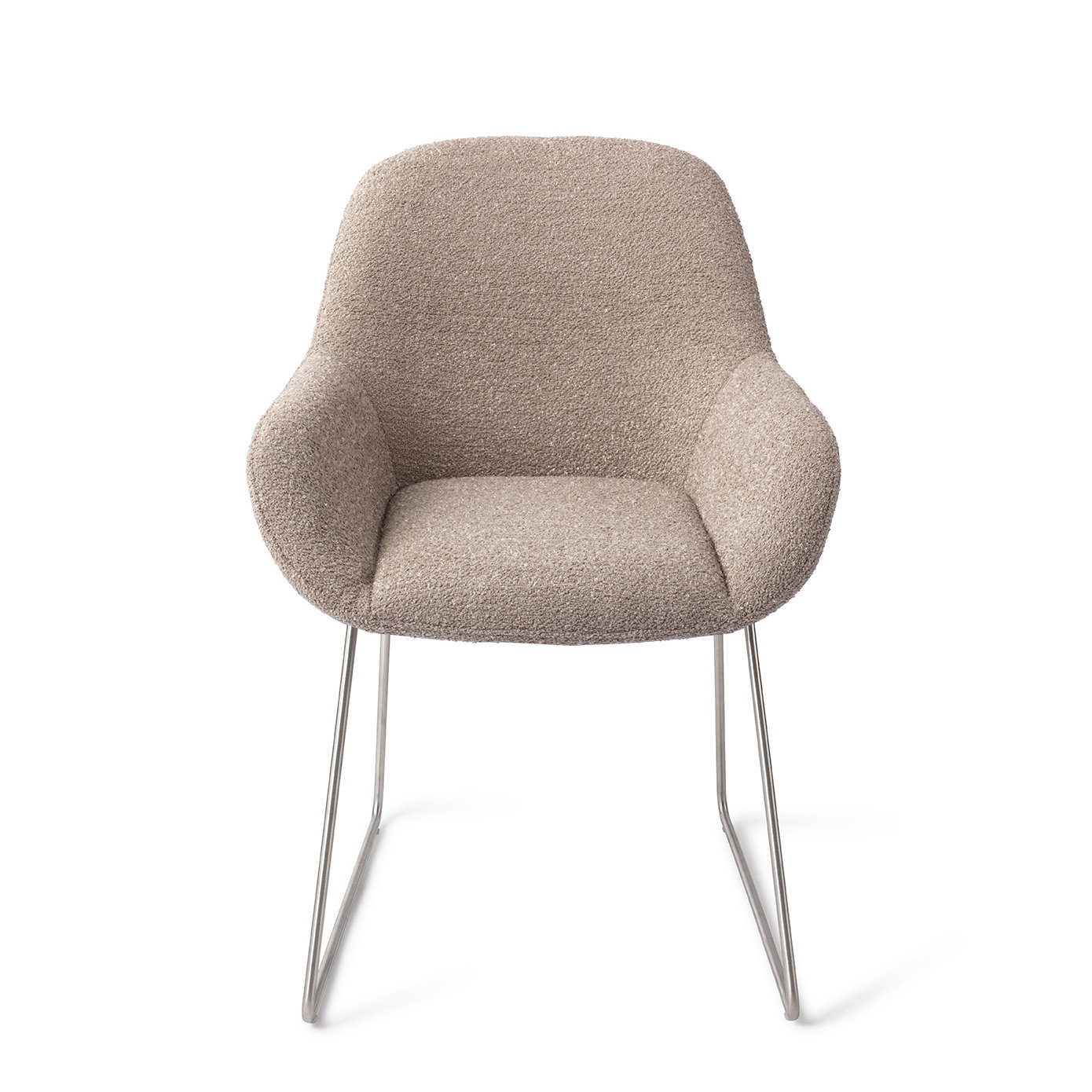 Jesper Home Esszimmerstuhl Kushi Stone Haze Slide Stahl