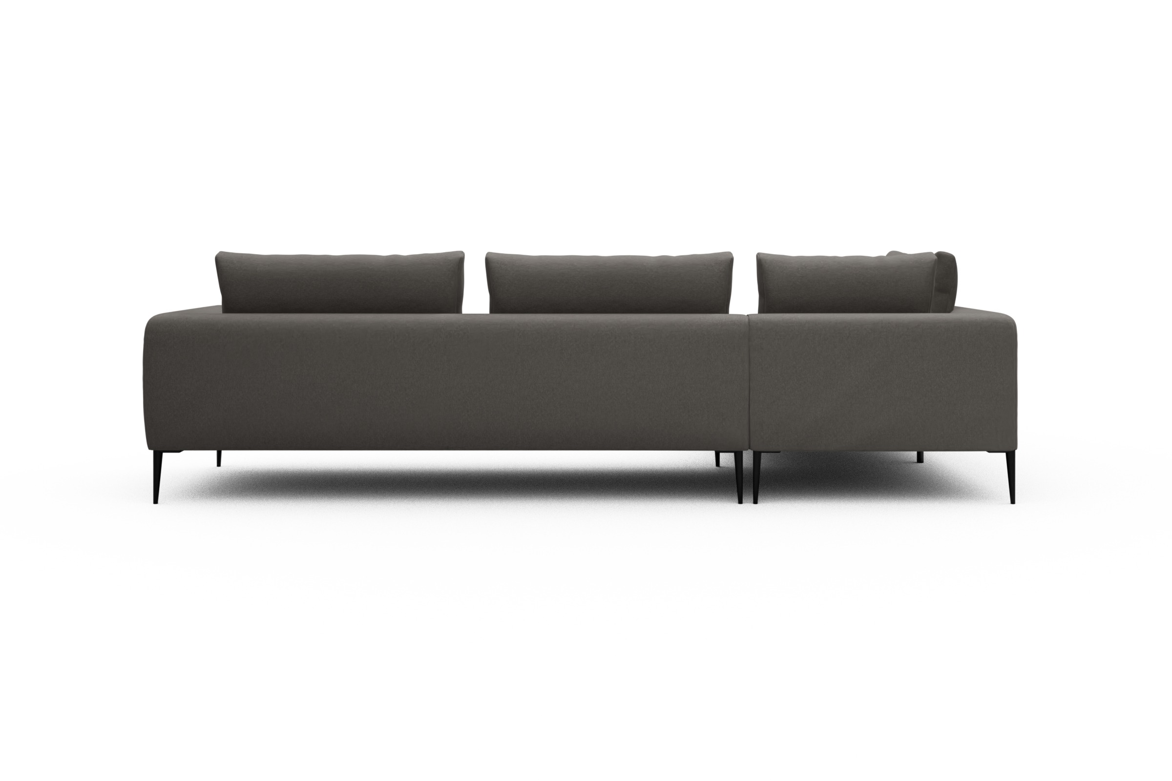 Ecksofa Paul Relax-Ecke rechts mit 3-Sitzer Satya-Taupe