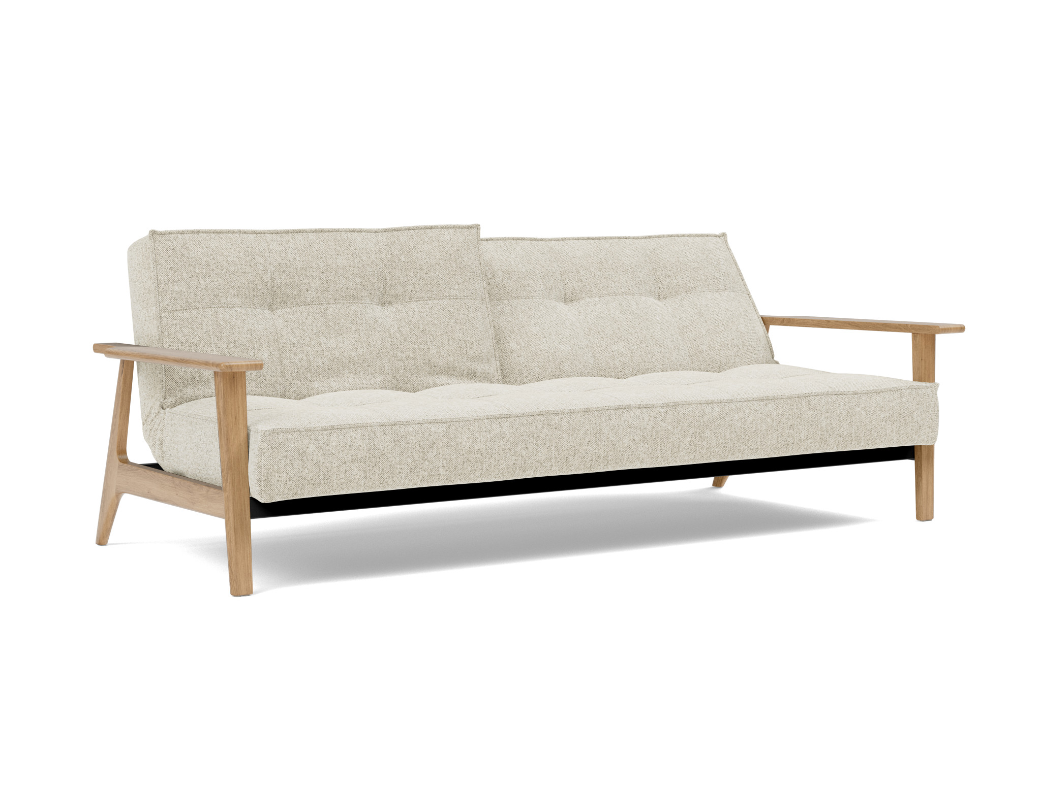 Schlafsofa Splitback Frej Strukturierter Stoff Taura 357-Off-White