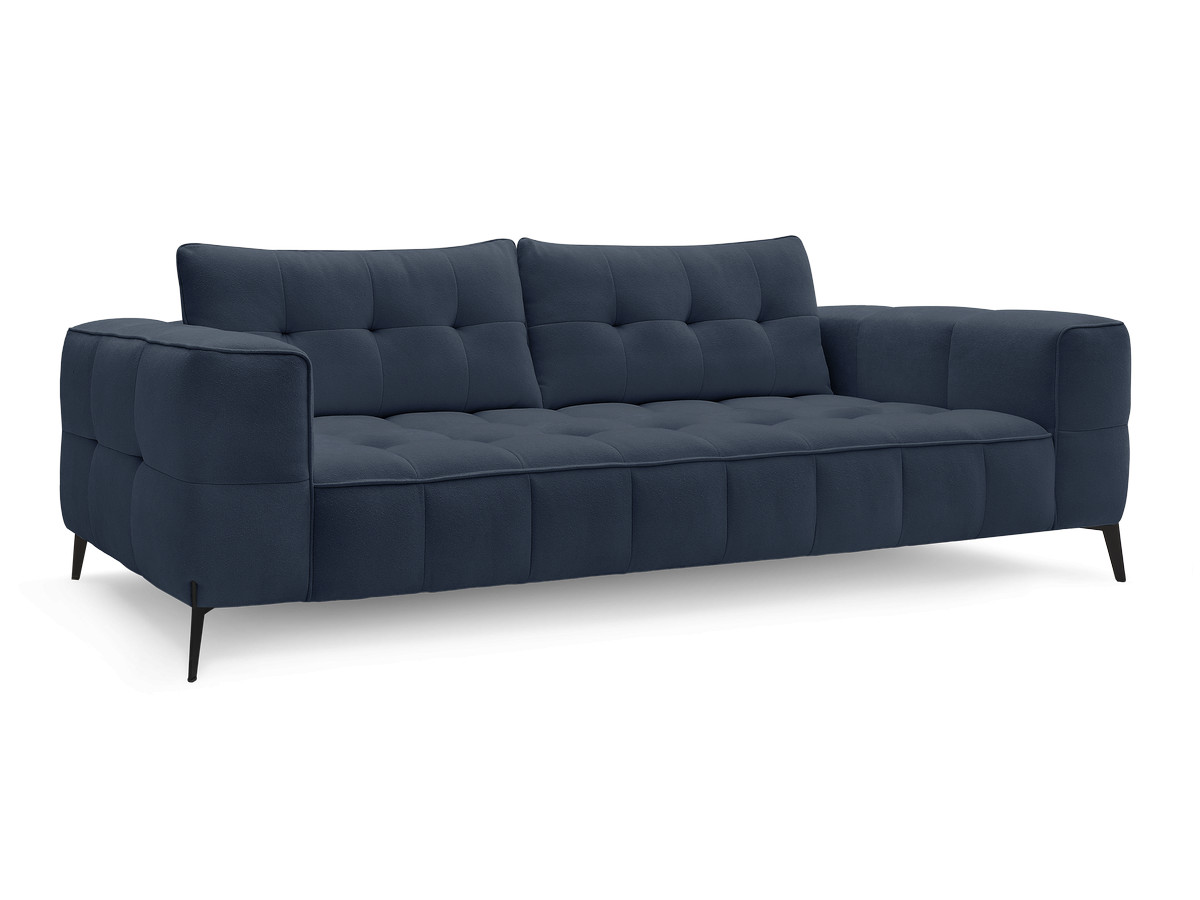 Bobochic Anis Sofa 3-Sitzer Strukturstoff Blau