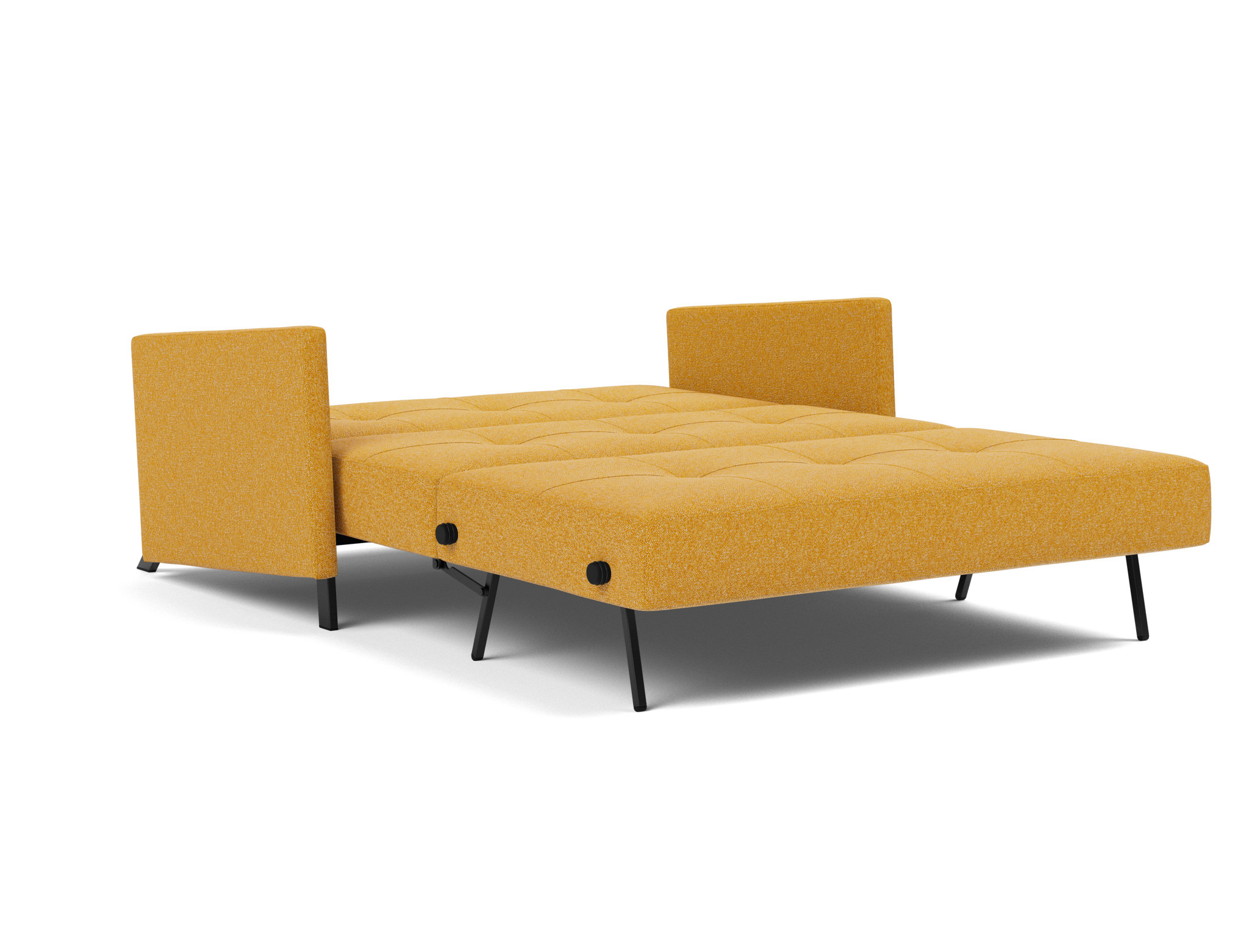 Schlafsofa Cubed mit Armlehnen 140 Boucle Skandi 536-Ochre