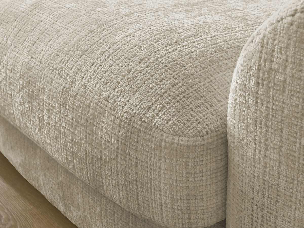 Bobochic Leonore Ecksofa Strukturstoff Beige Ecke links