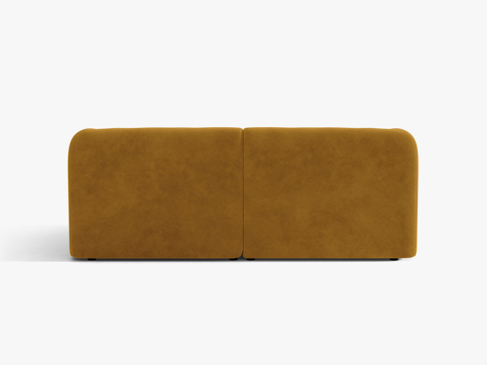 Micadoni Sofa Miley 2-Sitzer Samt Bluvel Gelb