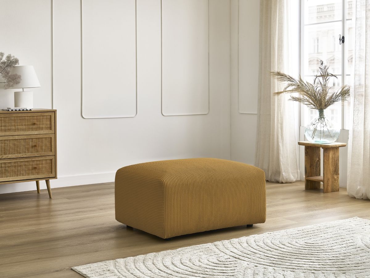 Bobochic Tina Pouf Cordsamt Gelb
