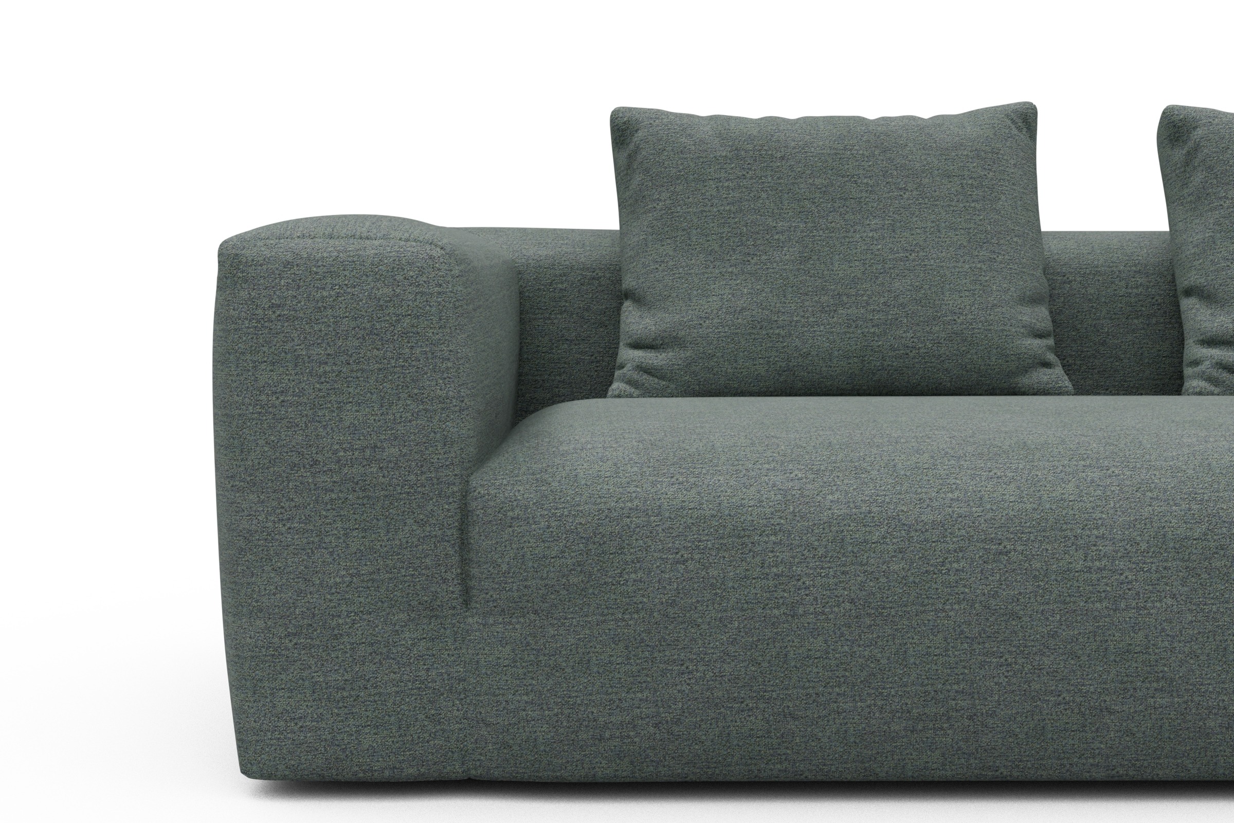 Ecksofa Fred Relax-Ecke rechts mit 2,5-Sitzer Carreno-Ice-Blue