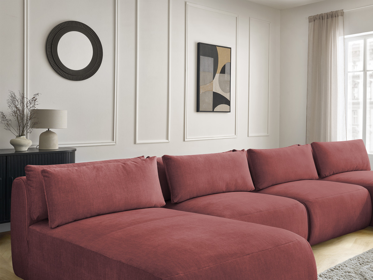 Bobochic Jana Wohnlandschaft Samt Orange