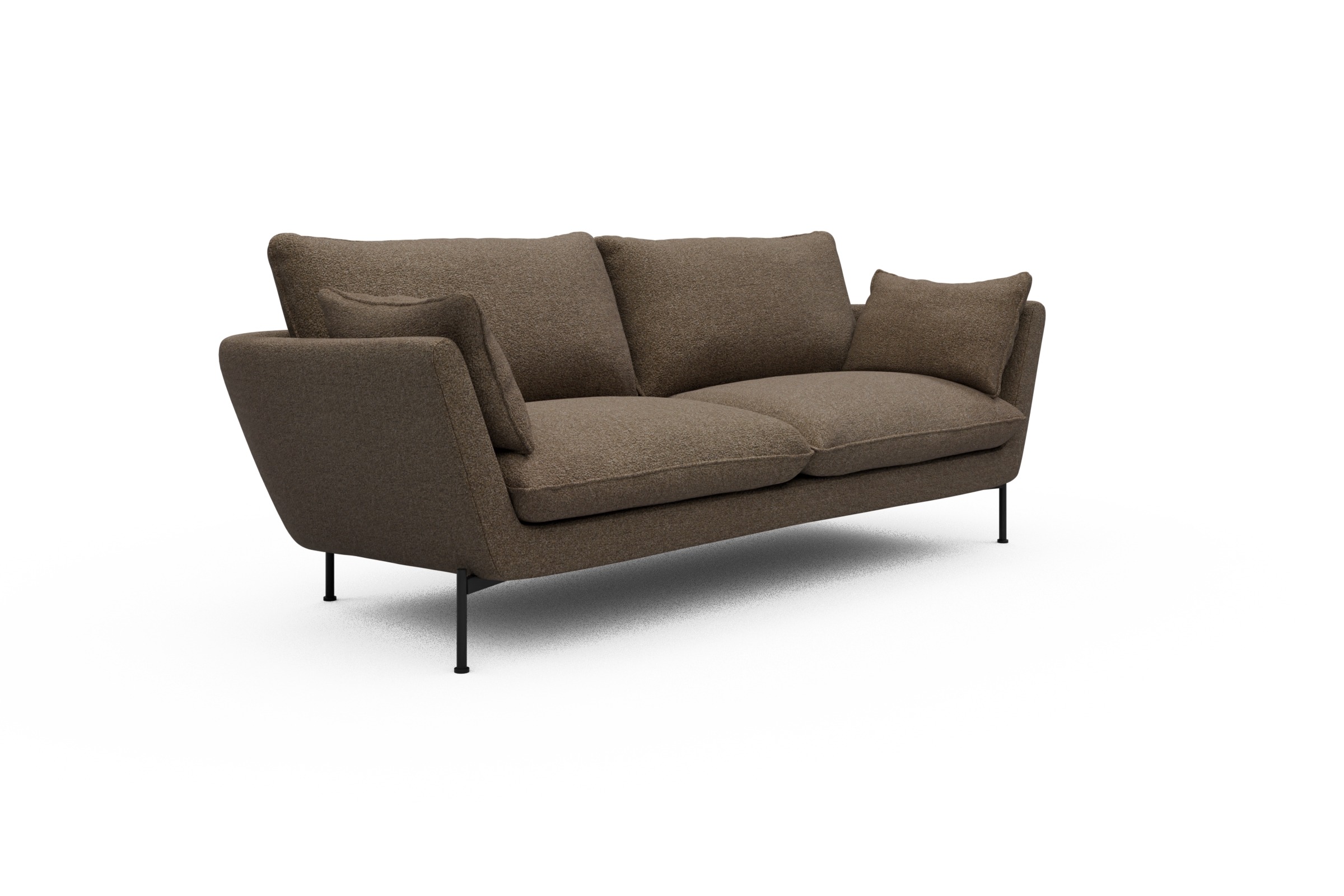 Sofa Anton 3-Sitzer Aivi-Khaki-Brown