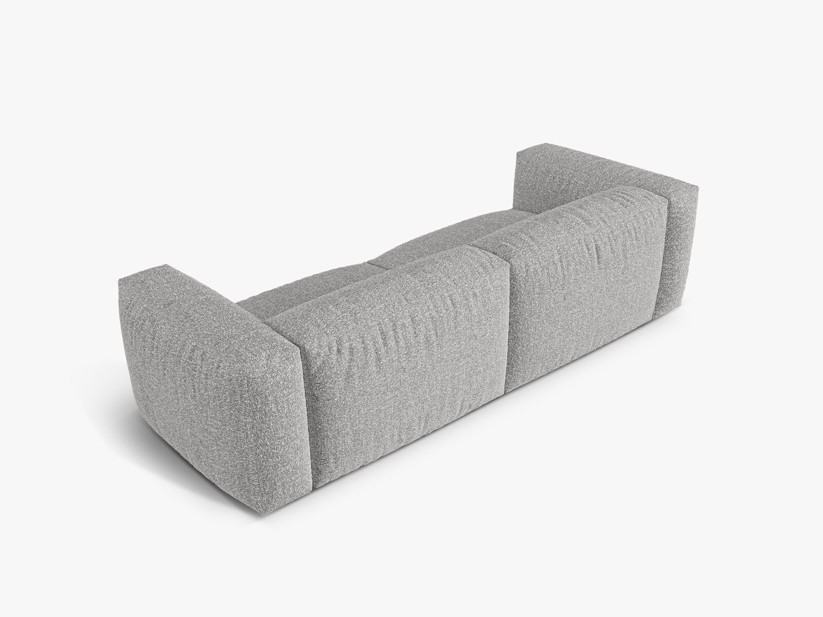 Micadoni Sofa Martina 3-Sitzer Boucle Monet Silber