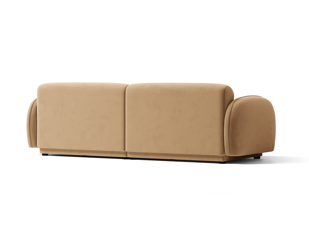 Cosmopolitan Design Sofa Bilbao 4-Sitzer Samt Casino Mandelbeige