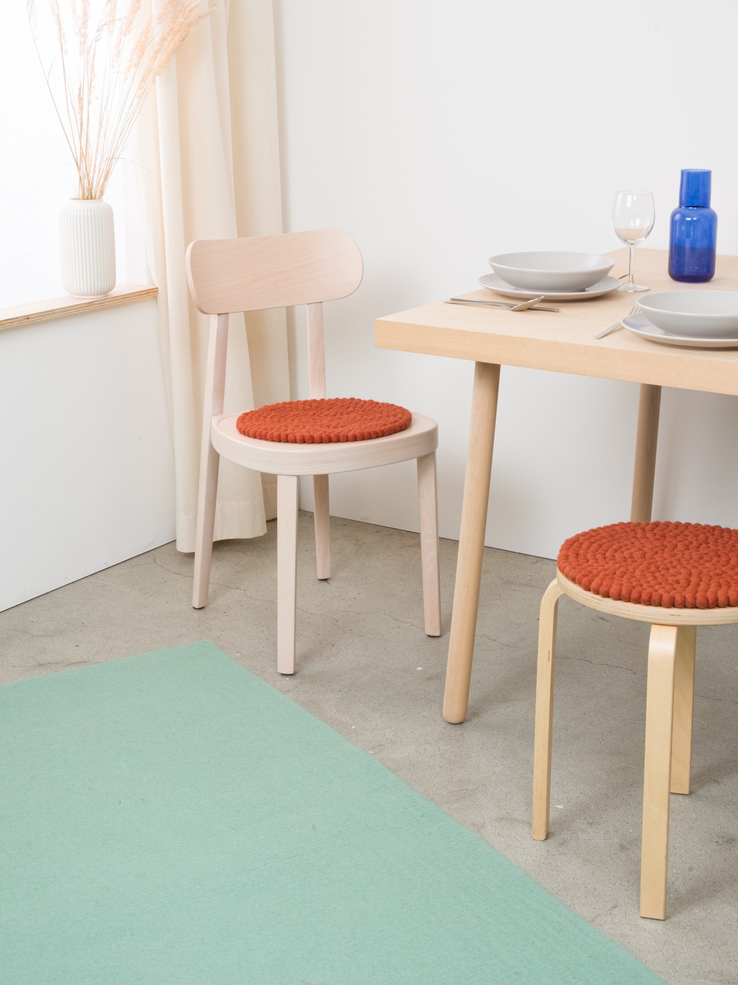 myfelt Lora - Filzkugel Sitzauflage rund