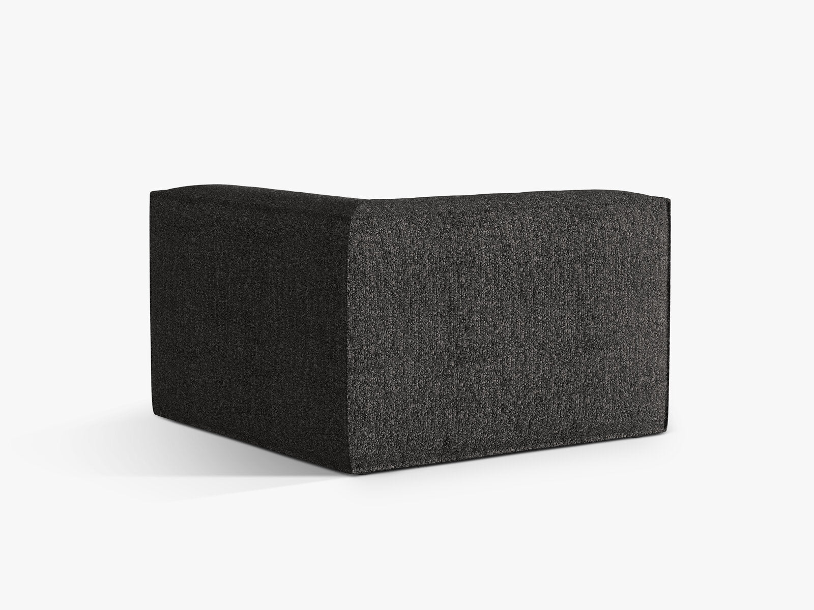 Micadoni Eckmodul Nuria 1-Sitzer Boucle Anthrazit