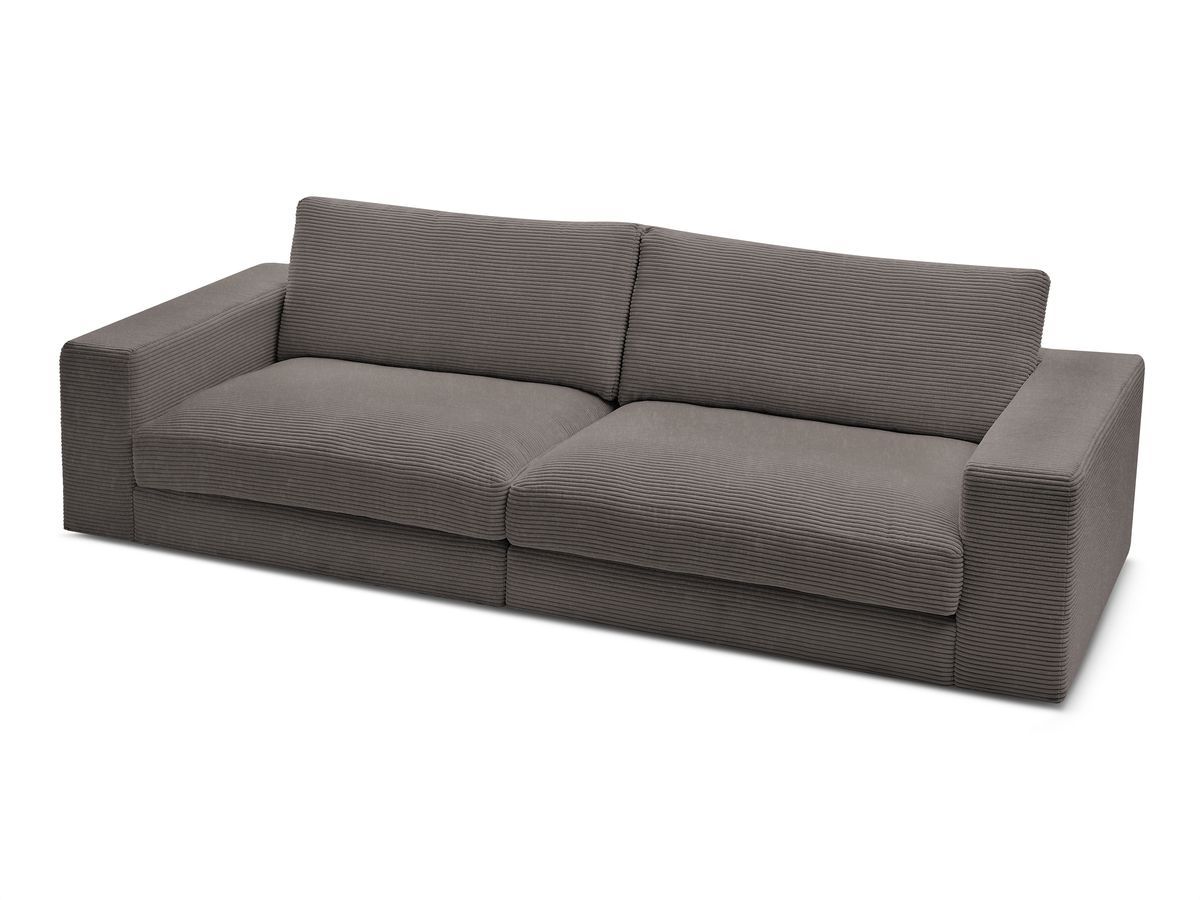 Bobochic Leonard Sofa 3-Sitzer 234 × 109 cm Cordsamt Braun