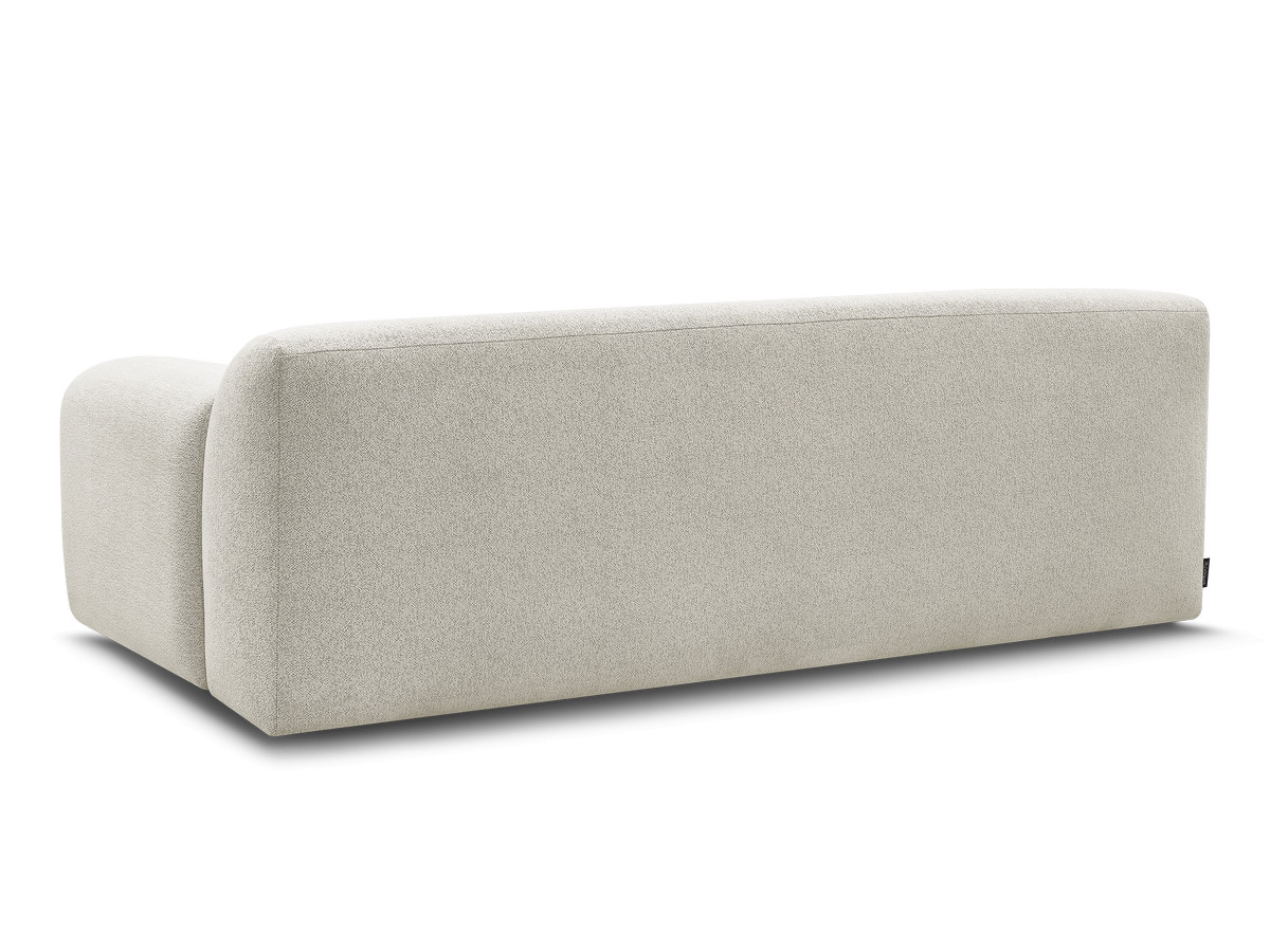 Bobochic Melisse Sofa 3-Sitzer Melange-Stoff Weiß