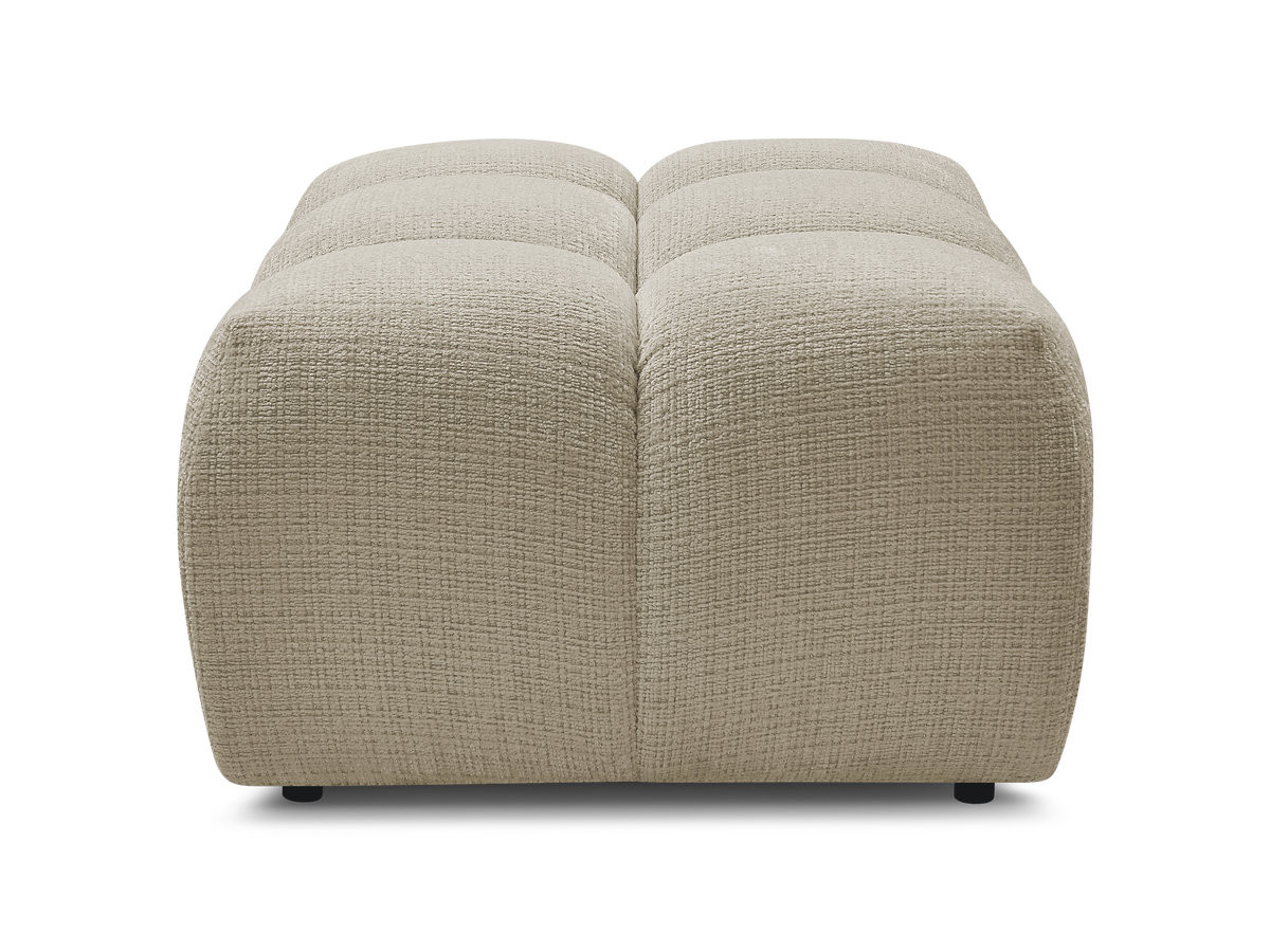 Bobochic Melisse Pouf Strukturstoff Beige