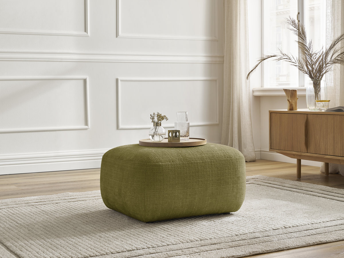 Bobochic Denise Pouf Strukturstoff Grün