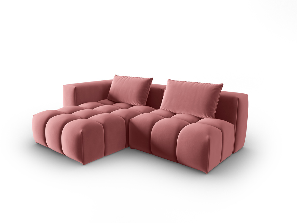Cosmopolitan Design Ecksofa Verona 3-Sitzer offen Samt Casino Flamingo Links