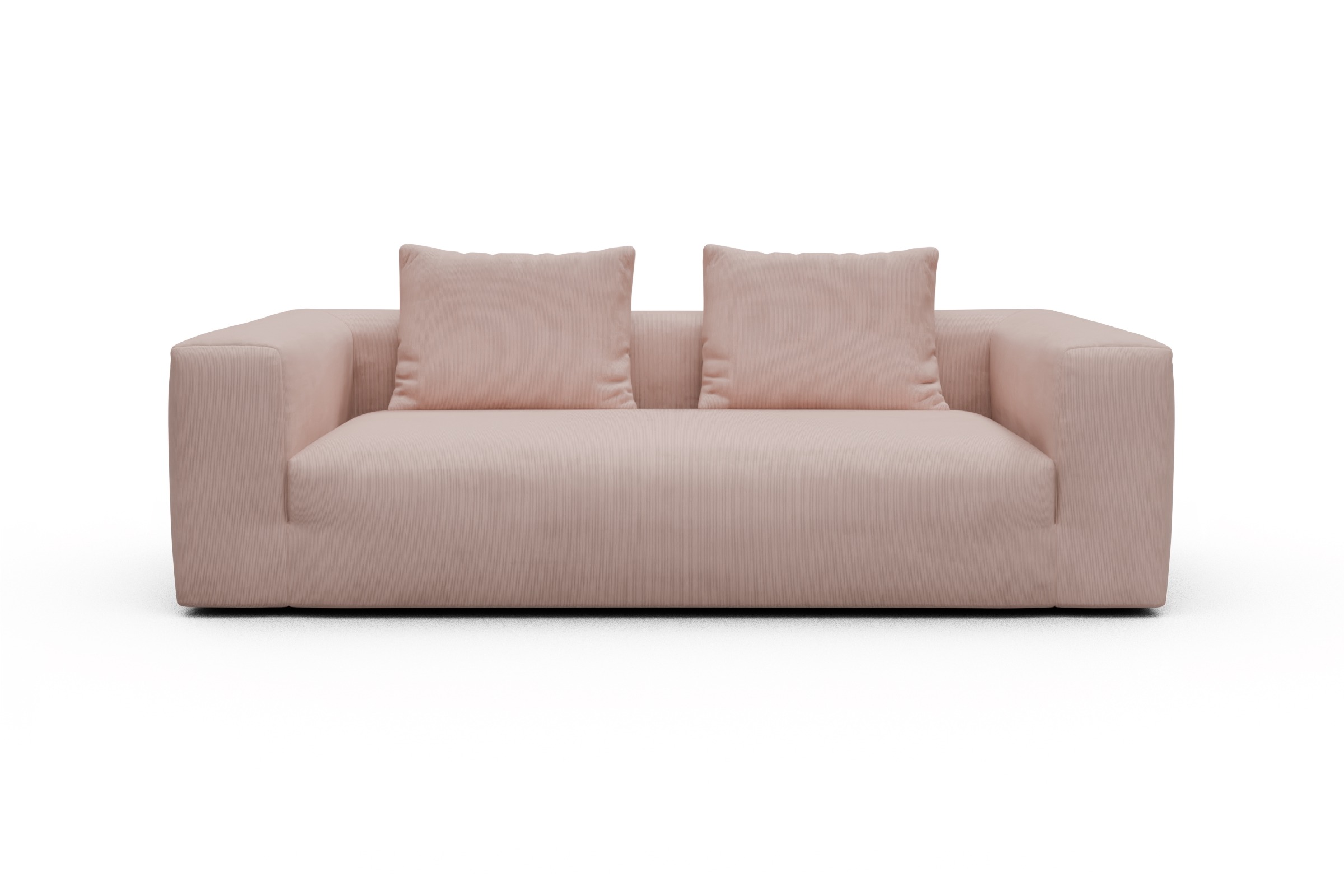 Skandi Home Sofa Fred 3-Sitzer Cordufine-Blush moebelfaktor