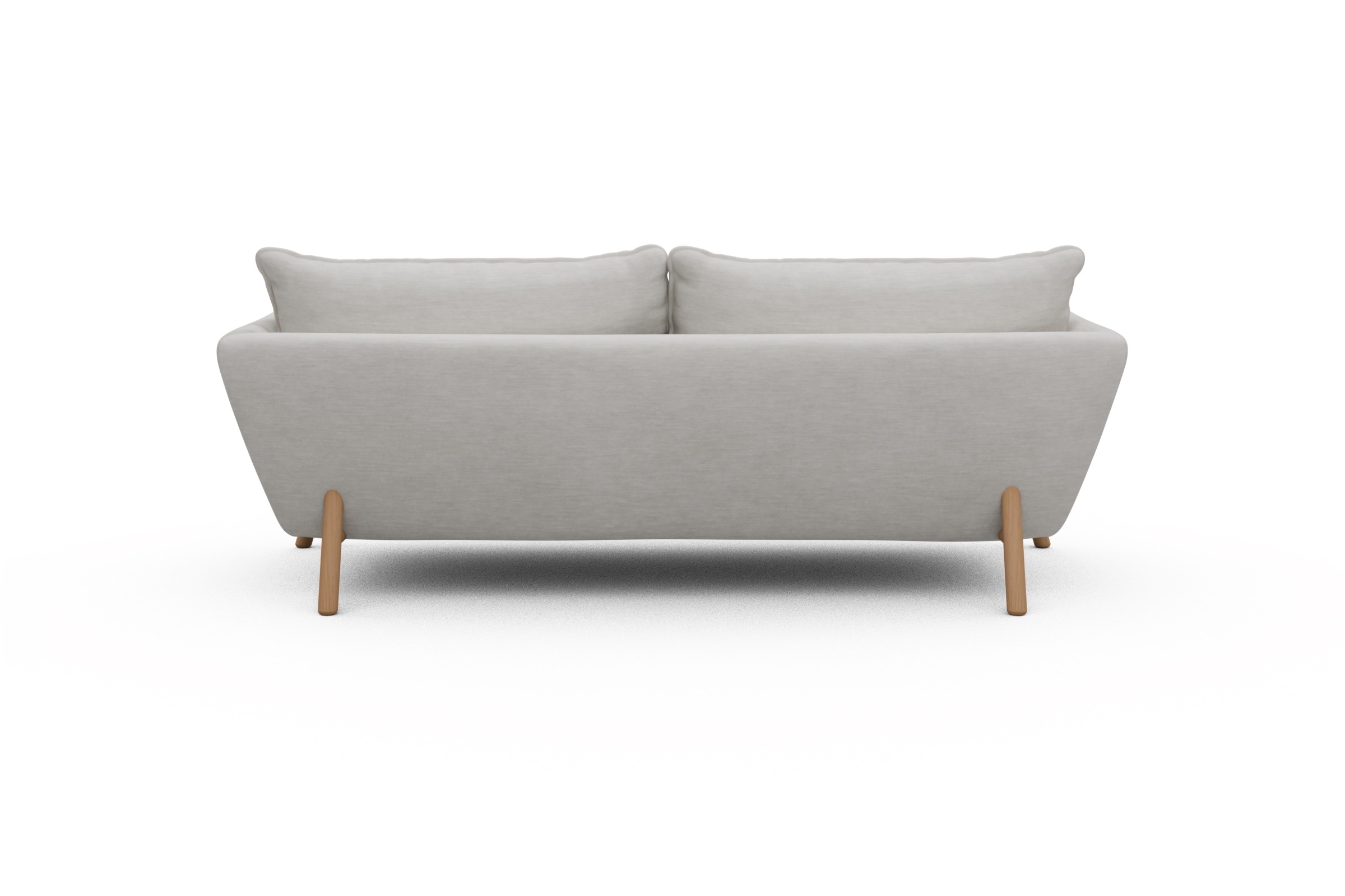 Sofa Emil PREMIUM 3-Sitzer Beinfarbe Eiche Natur Vivus-Dusty-Off-White