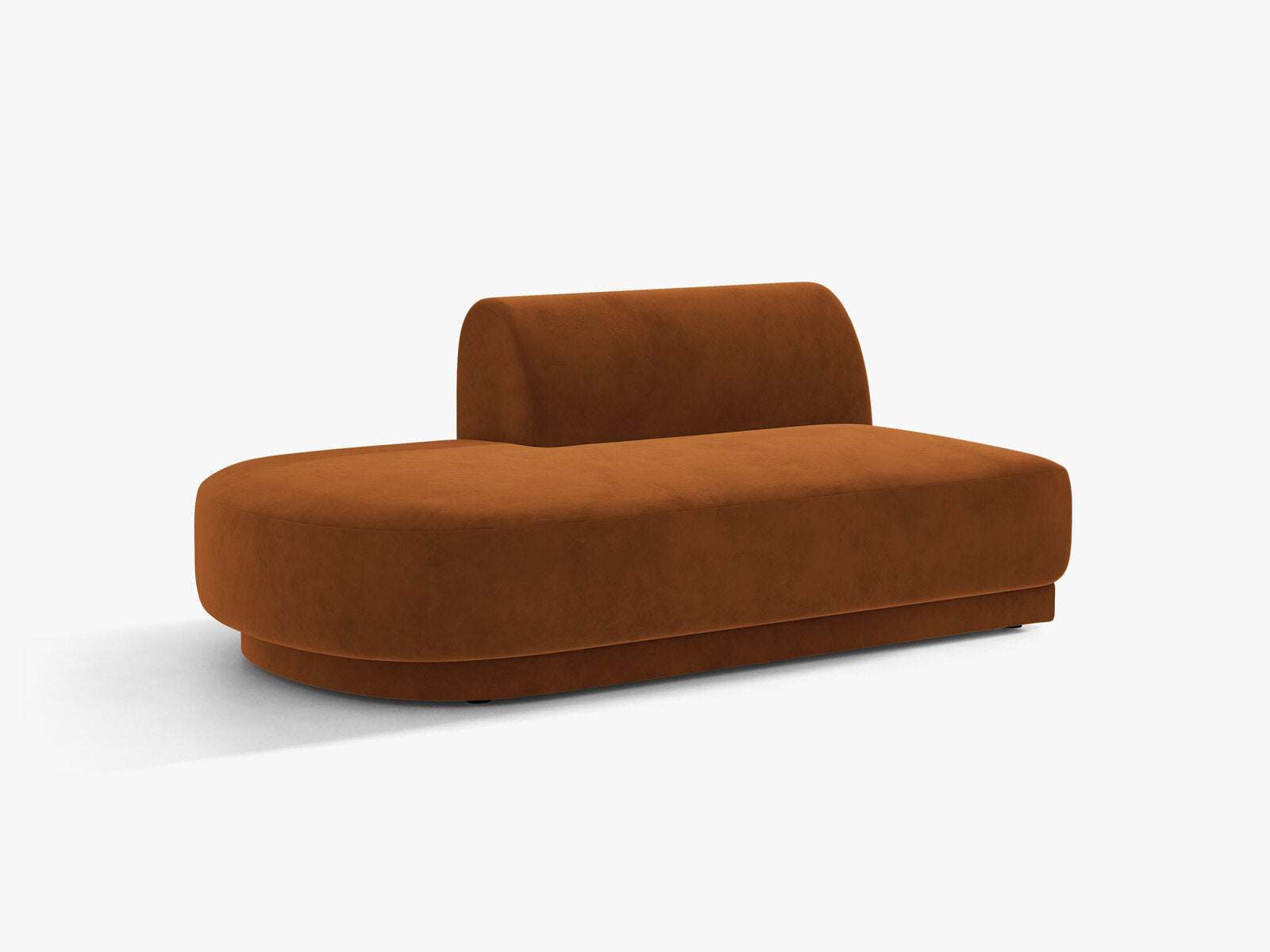 Micadoni 2-Sitzer Sitzmodul offen Miley Samt Bluvel Terrakotta Links