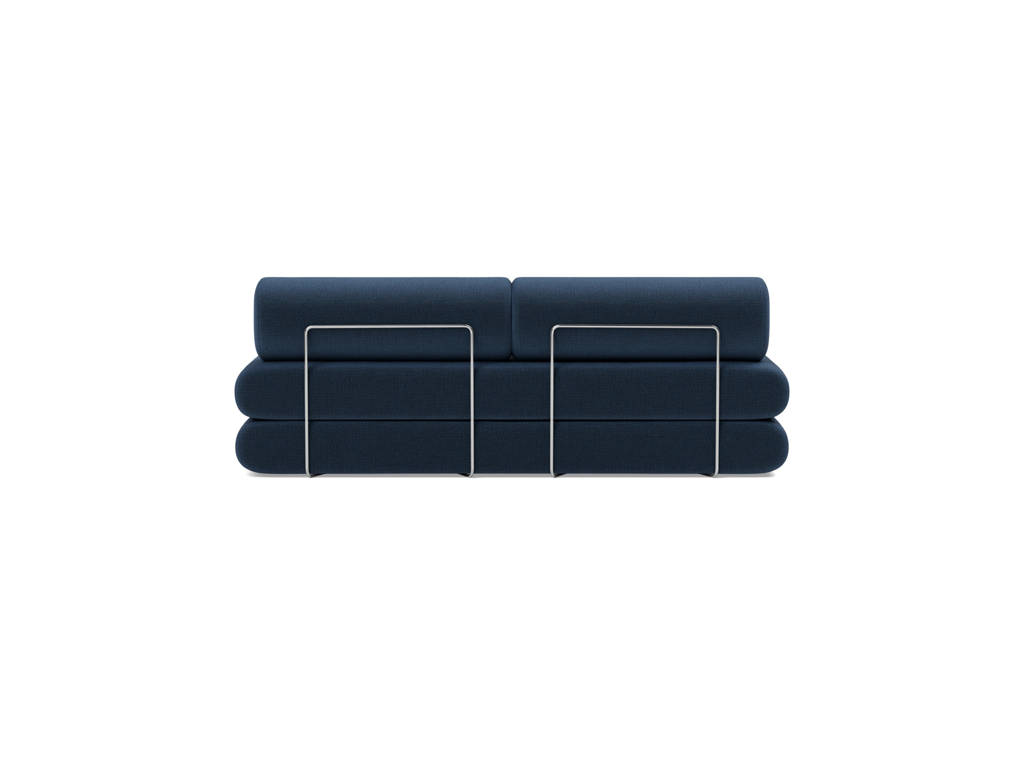 Tagesbett Circlus mit Rückenrollen Chenille Esina 414-Indigo-Blue