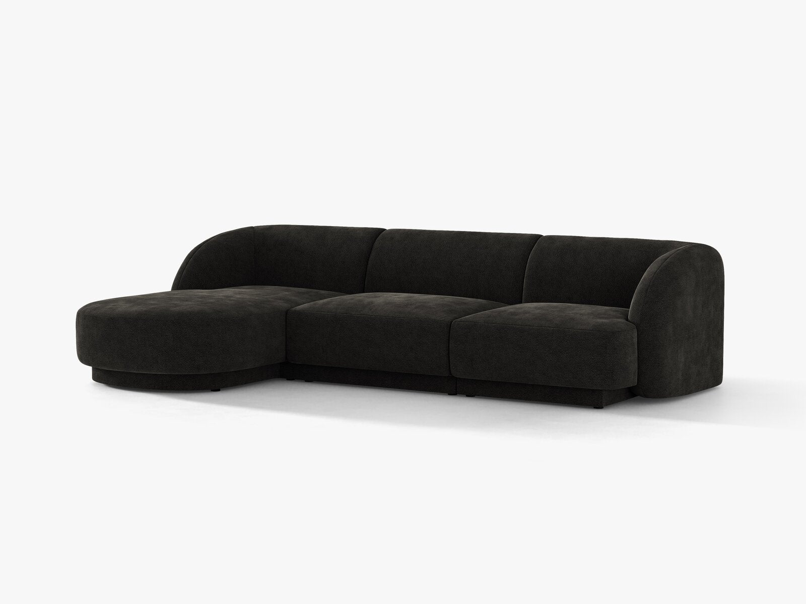 Micadoni Ecksofa Miley 4-Sitzer Links Chenille Eden Anthrazit