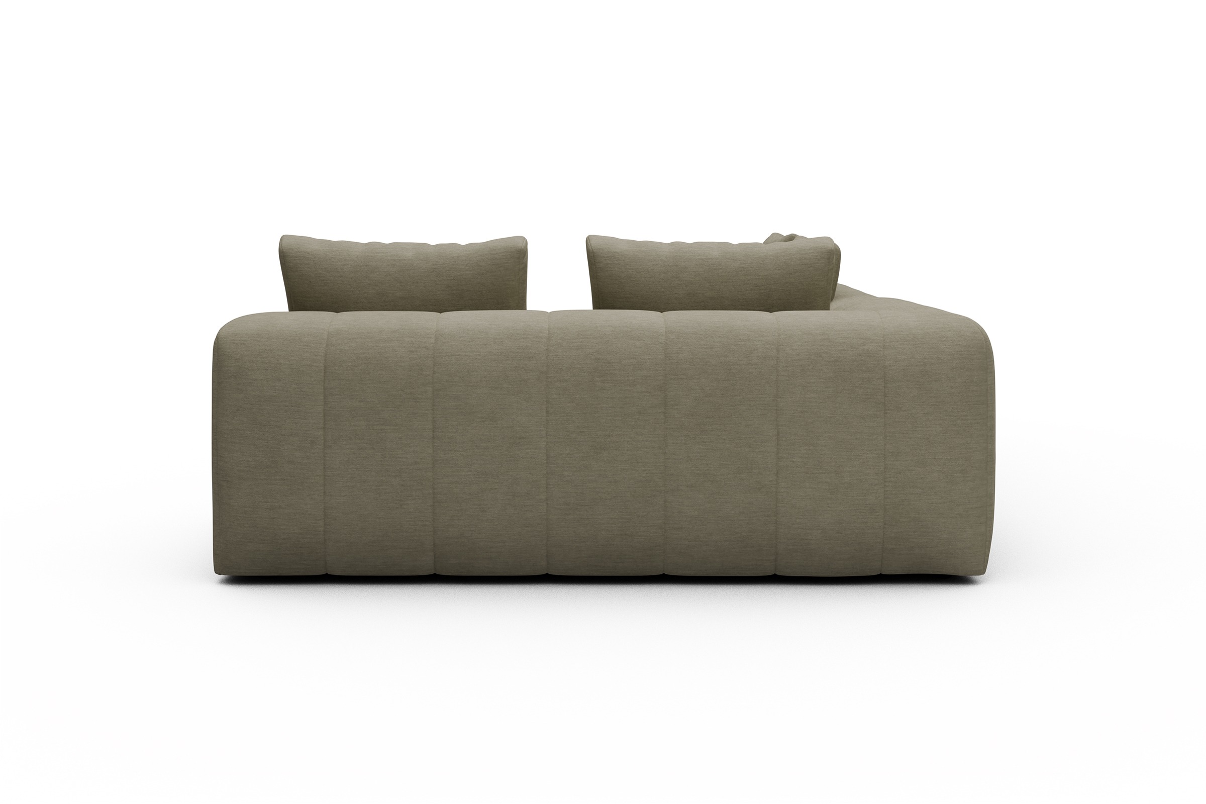 Ecksofa Hugo 2x 2,5-Sitzer Armlehne links Vivus-Dusty-Sand