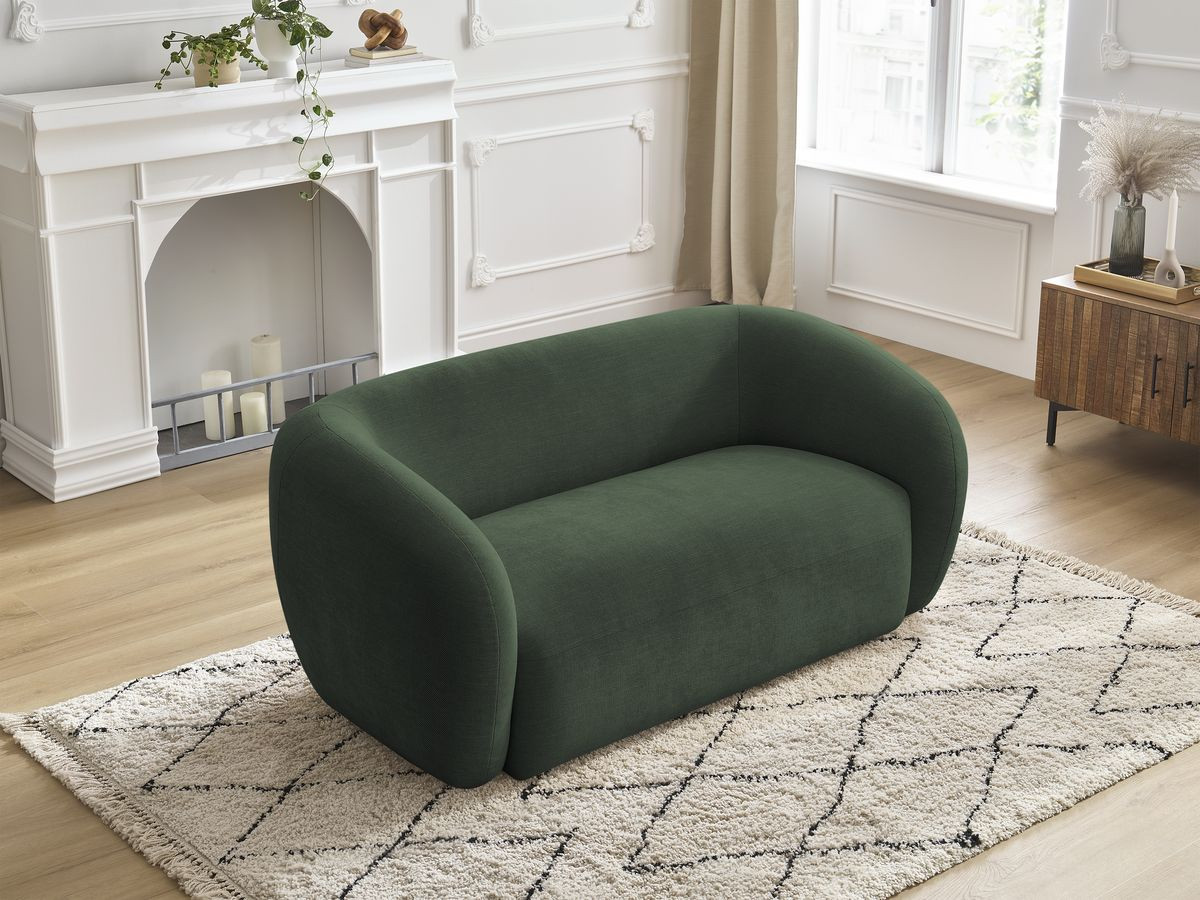 Bobochic Celine Sofa 2-Sitzer Stoff Grün