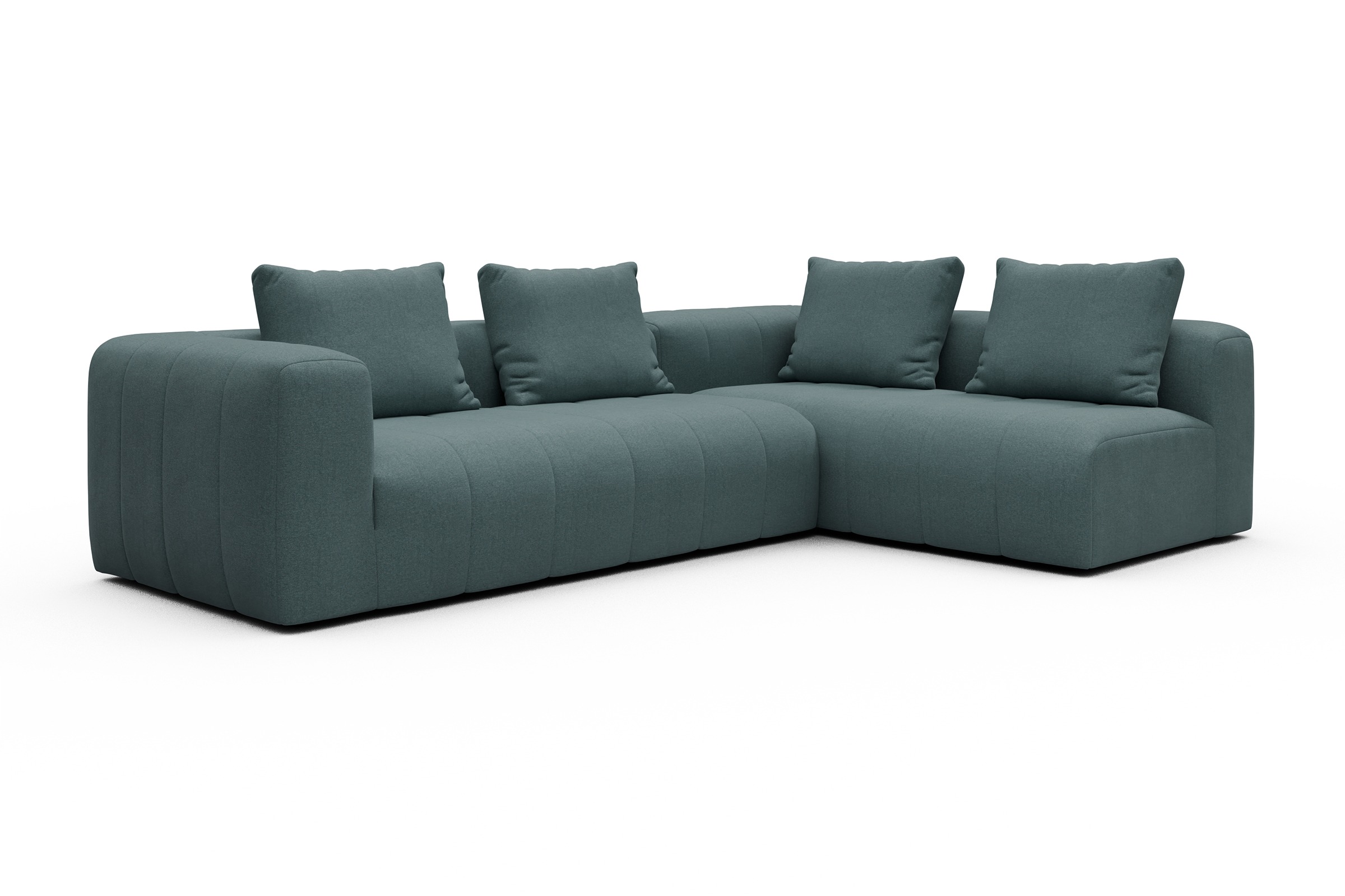 Ecksofa Hugo 2x 2,5-Sitzer Armlehne links Satya-Niagara