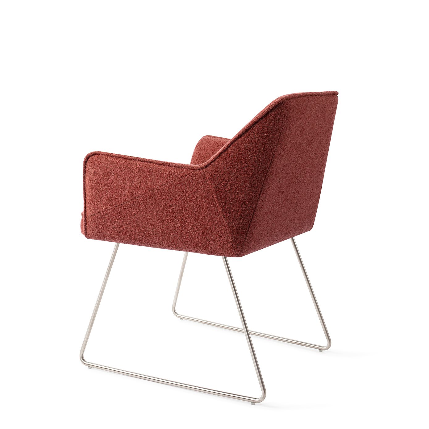 Jesper Home Esszimmerstuhl Tome Shabby-Saffron Slide Stahl