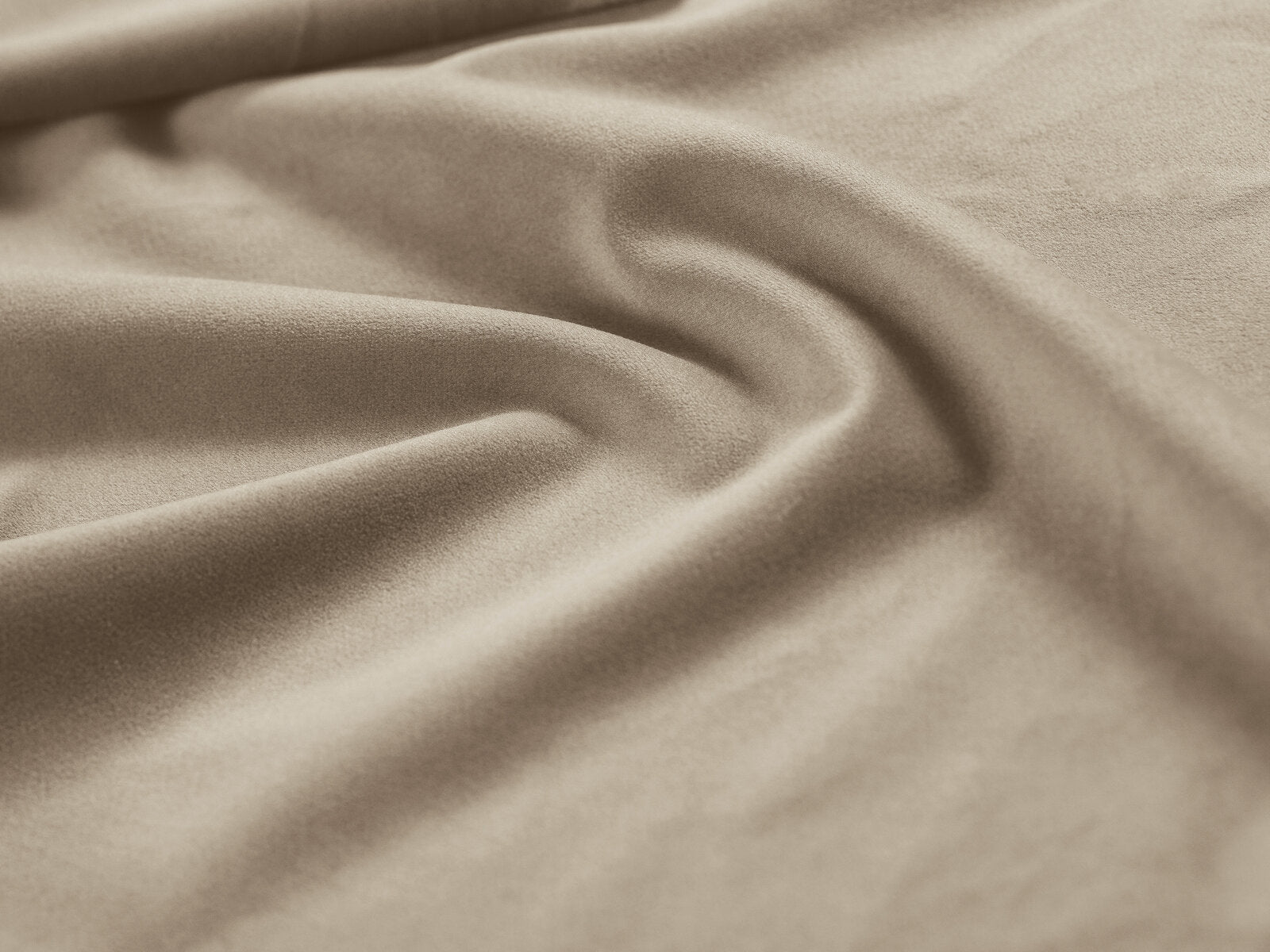 Micadoni Single Polsterbett mit Stauraum Jodie Samt Bluvel Dunkelbeige 90x200