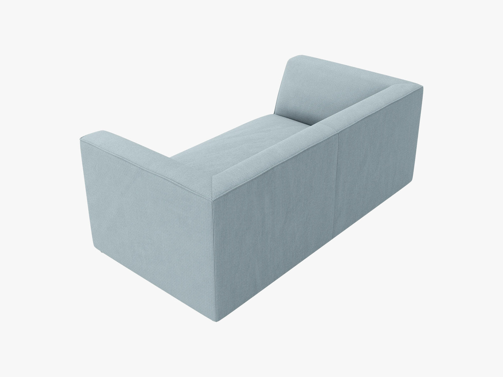 Micadoni Sofa Ruby 2-Sitzer Kord Scala Hellblau