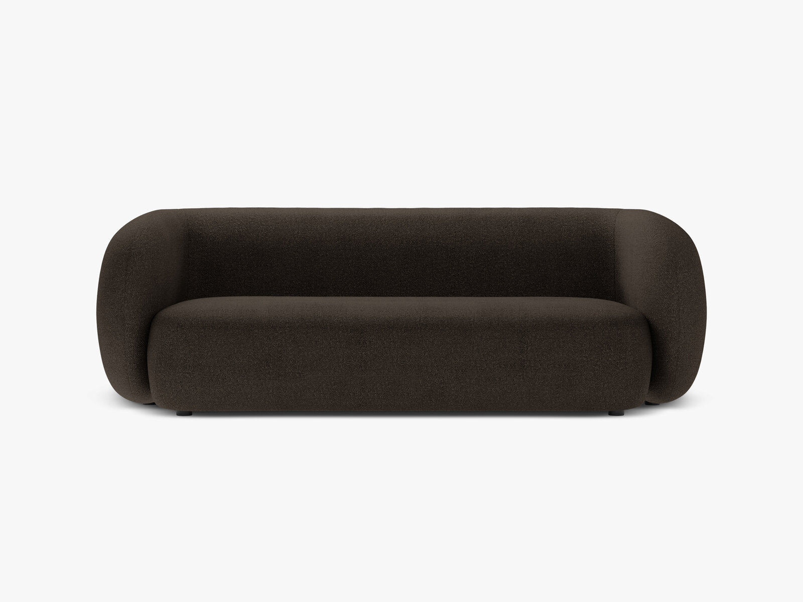 Micadoni Sofa Kate 3-Sitzer Boucle Baloo Braun