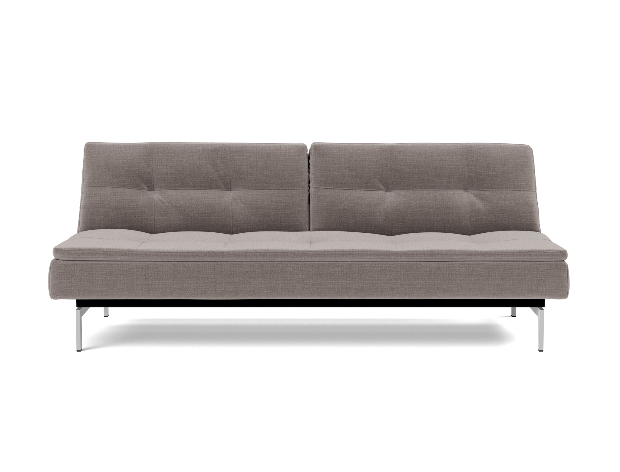 Schlafsofa Dublexo Chenille Esina 418-Truffle Beine Chrom
