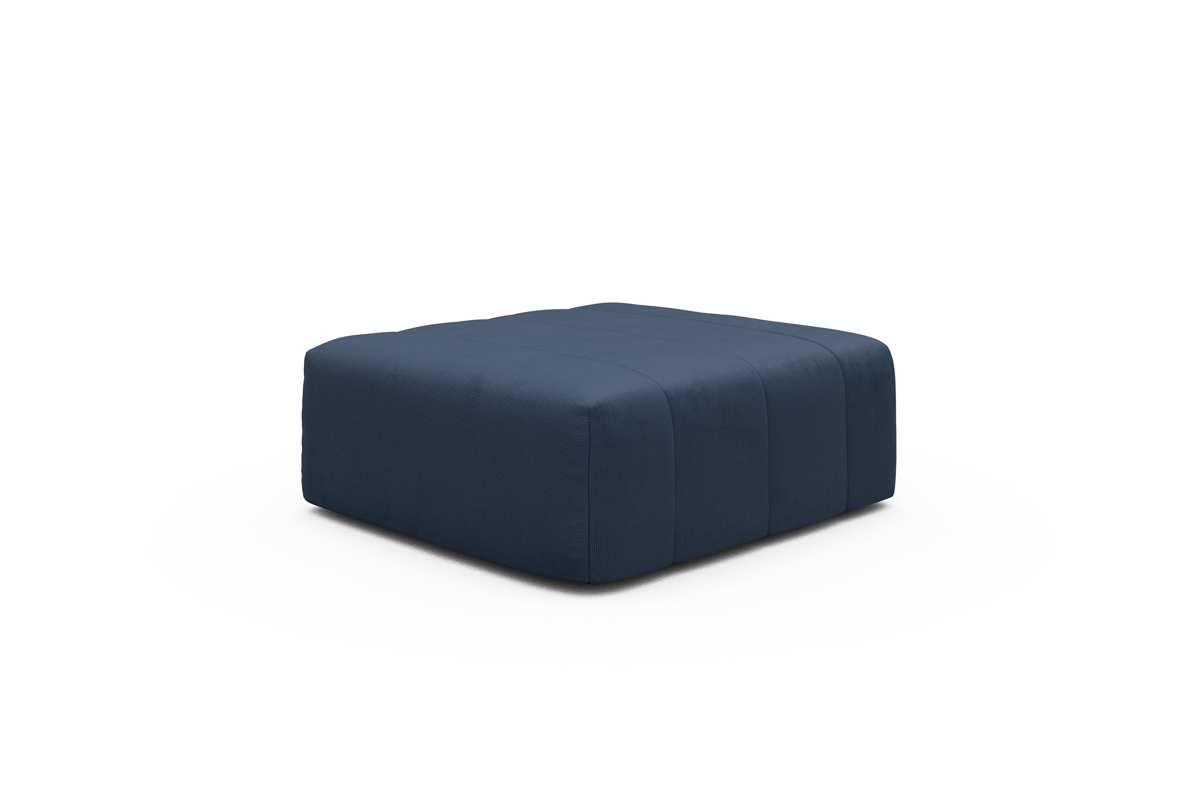 Sitzhocker Hugo Ottomane Cordufine-Royal-Blue