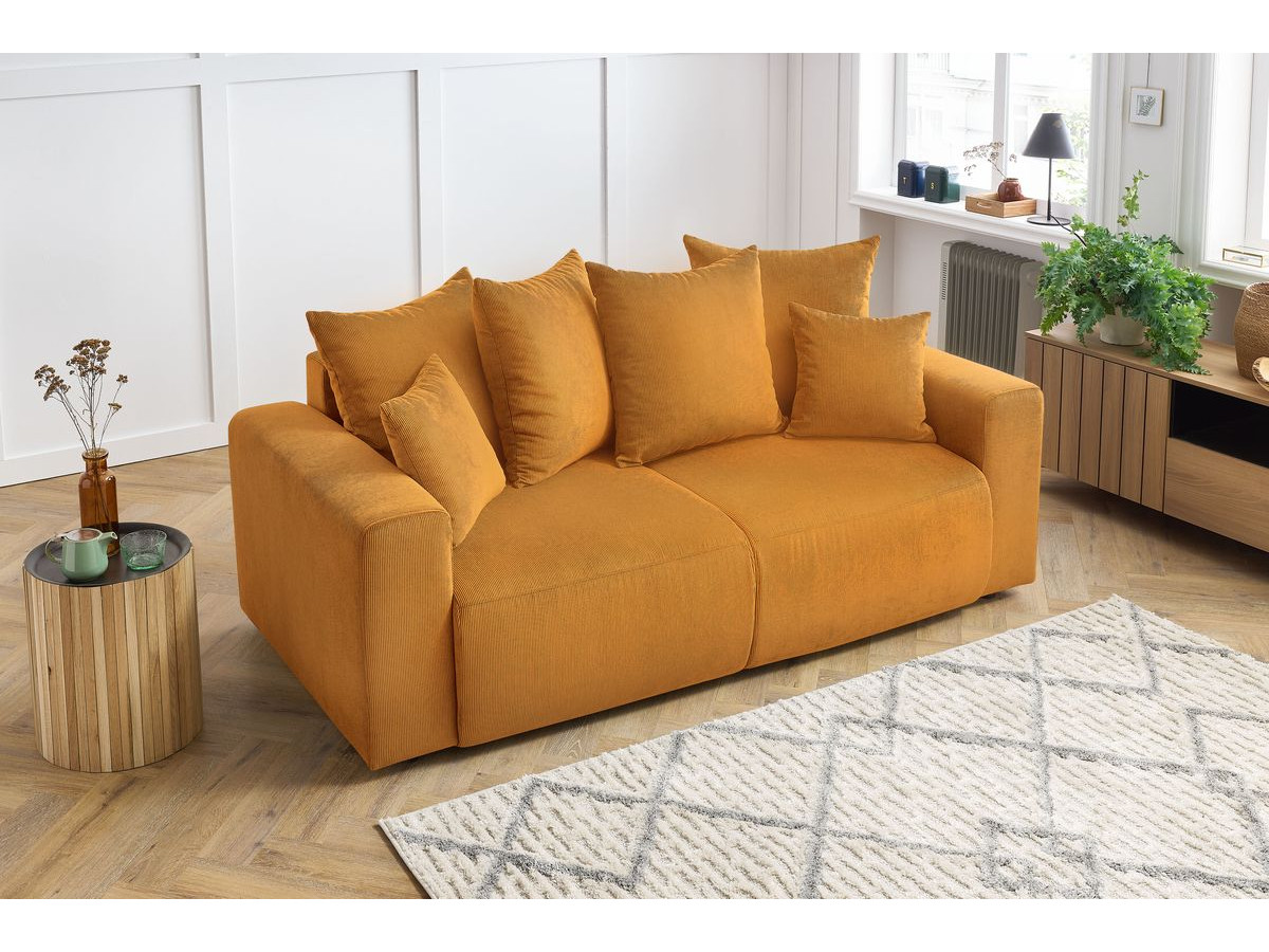 Bobochic Envy Sofa 2-Sitzer Cordsamt Gelb