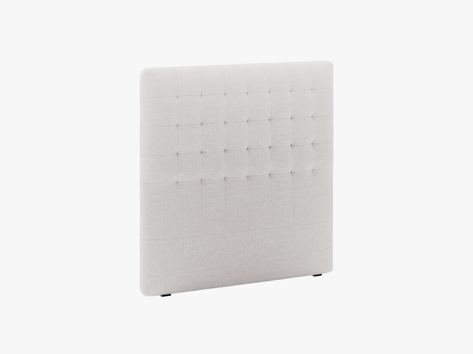 Micadoni Nova Samtiger Kopfteil 120 cm (H 120 cm) Strukturierter Stoff Liberty Hellgrau 120x120