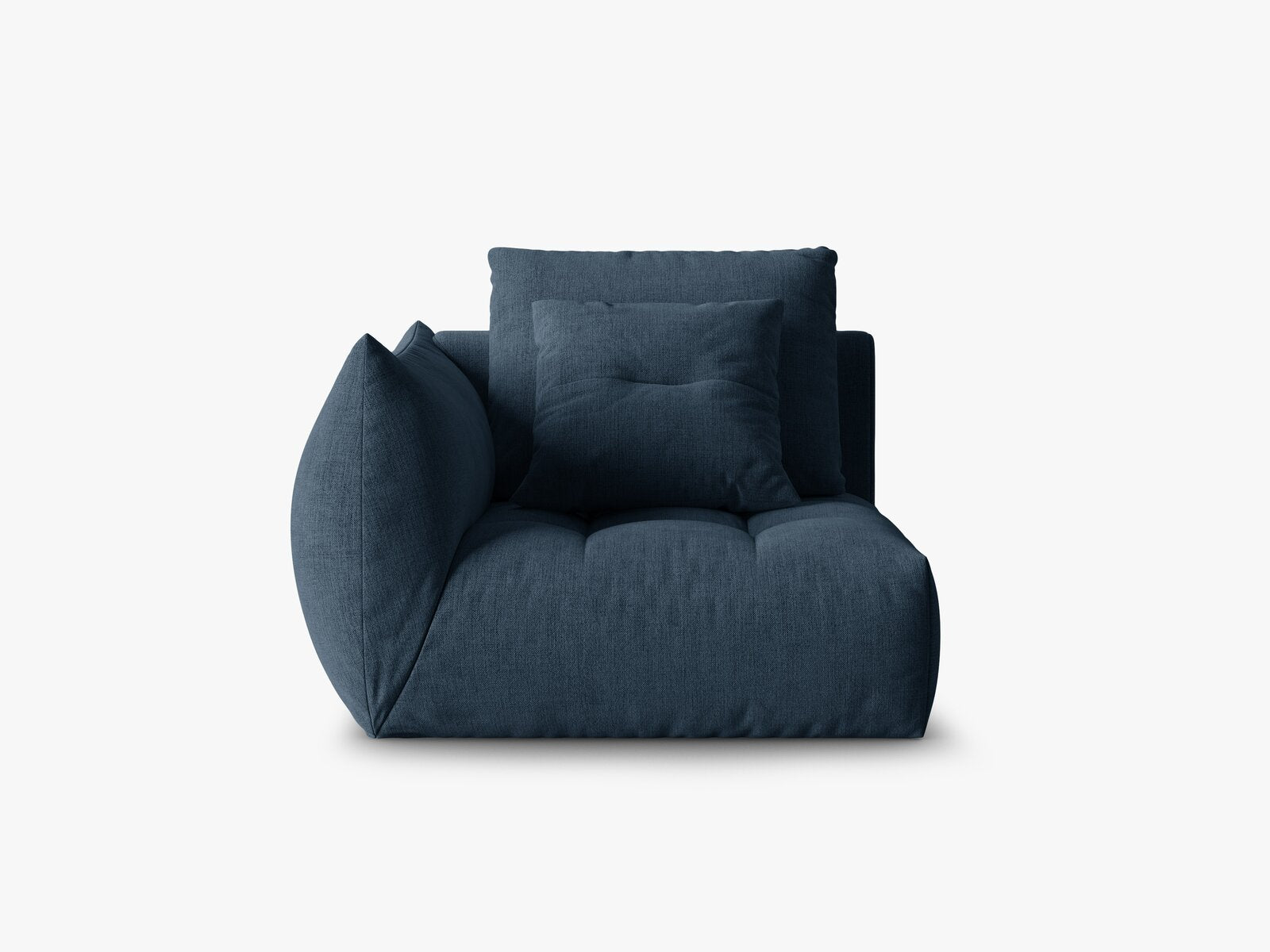 Micadoni Eckmodul Bloom Strukturierter Stoff Wind Marineblau Links