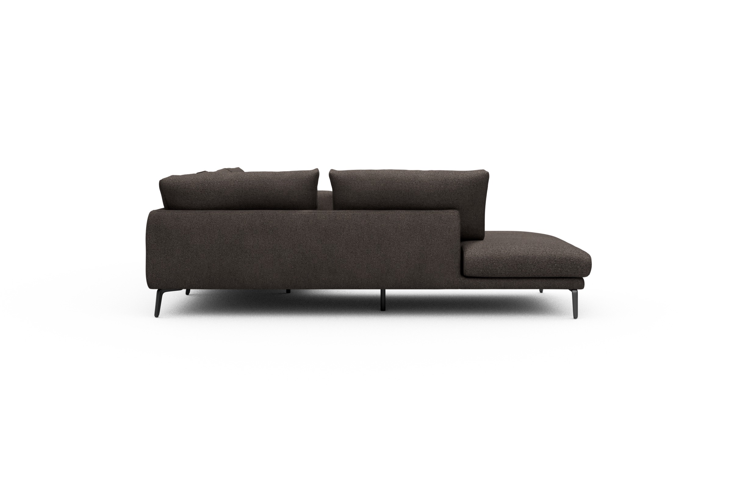 Ecksofa Karl Relax-Ecke links mit 2,5-Sitzer Boucle-Taupe