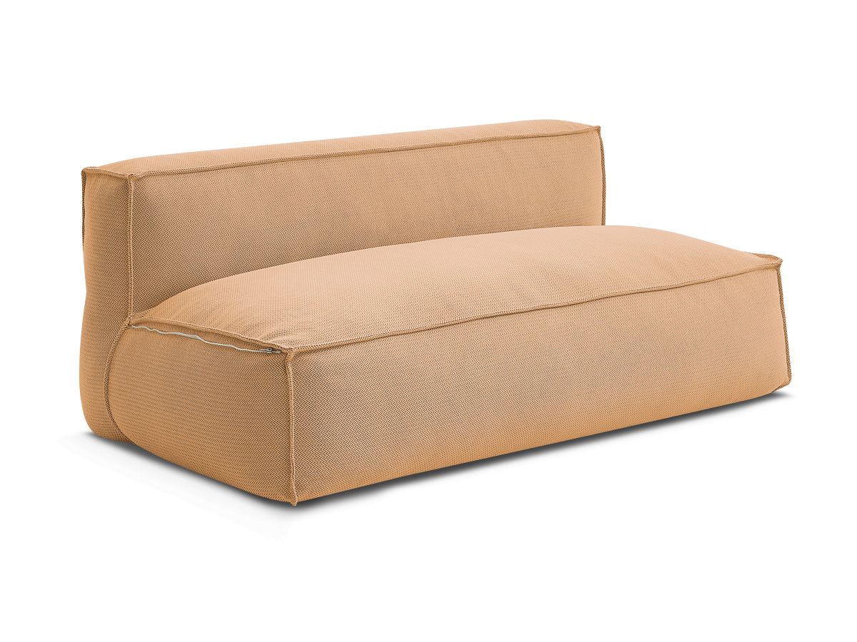 Bobochic Biarritz Sofamodul 2-Sitzer Melange-Stoff Orange