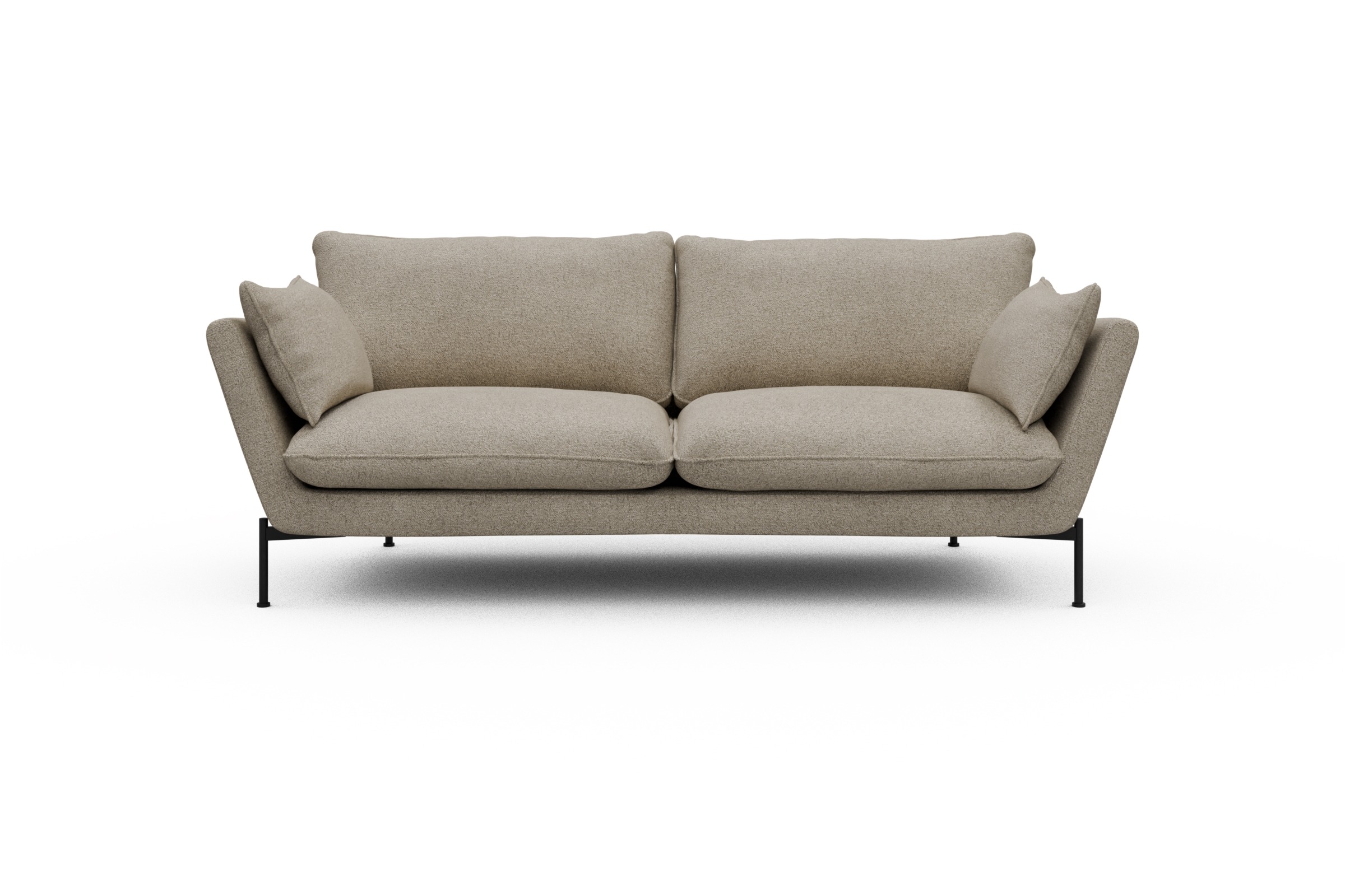 Skandi Home Sofa Anton 3-Sitzer Boucle-Beige moebelfaktor